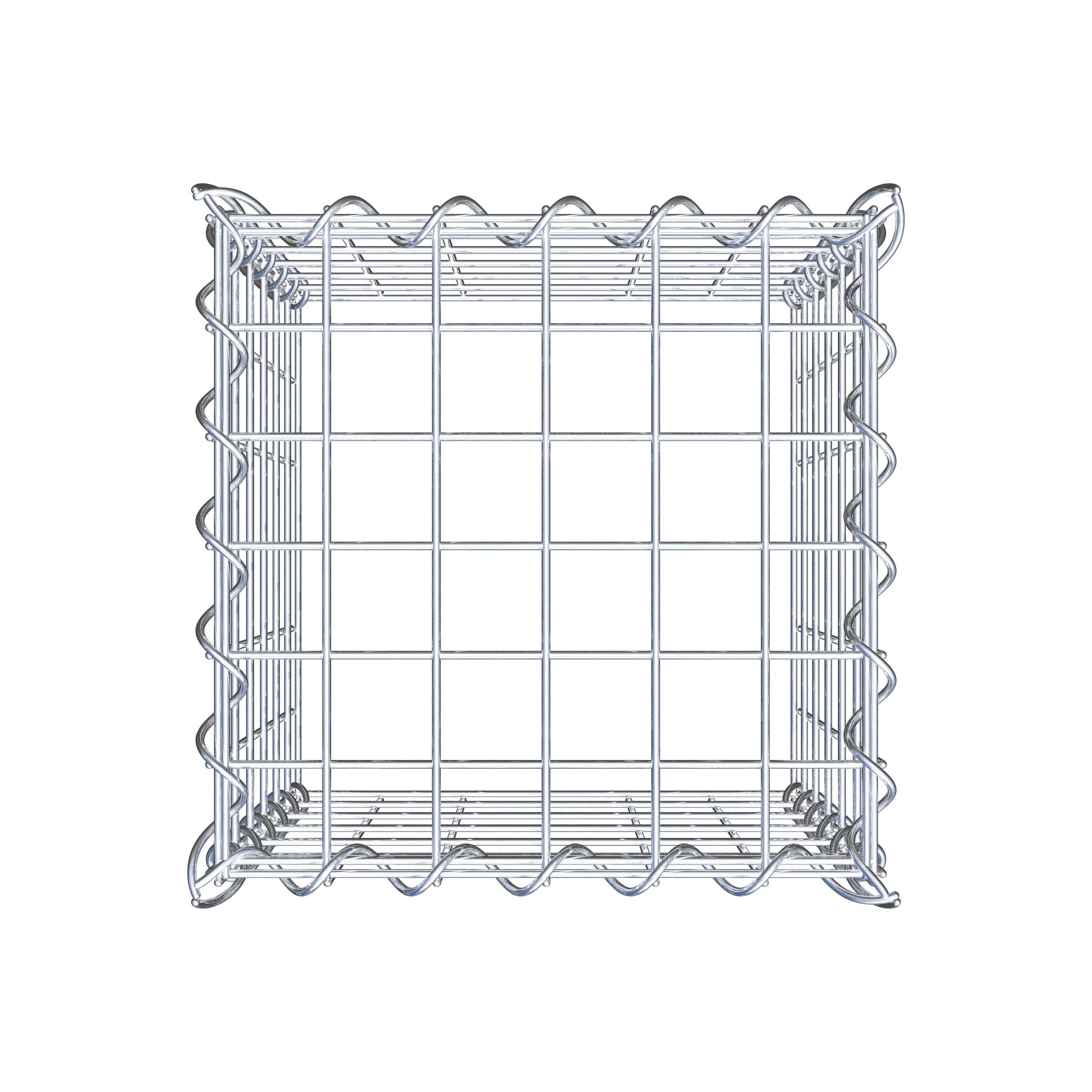 Gabion rapporté type 3 30 cm x 30 cm x 30 cm (L x H x P), mailles 5 cm x 5 cm, spirale