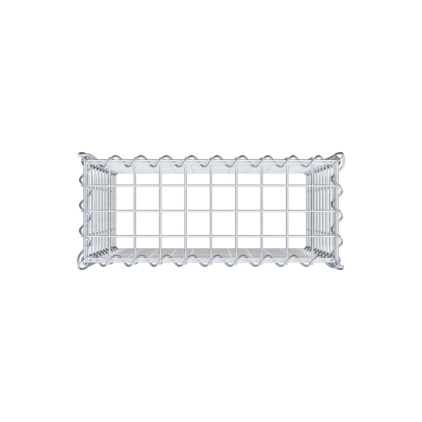 Gabião tipo 3 50 cm x 50 cm x 20 cm (C x A x P), malhagem 5 cm x 5 cm, espiral