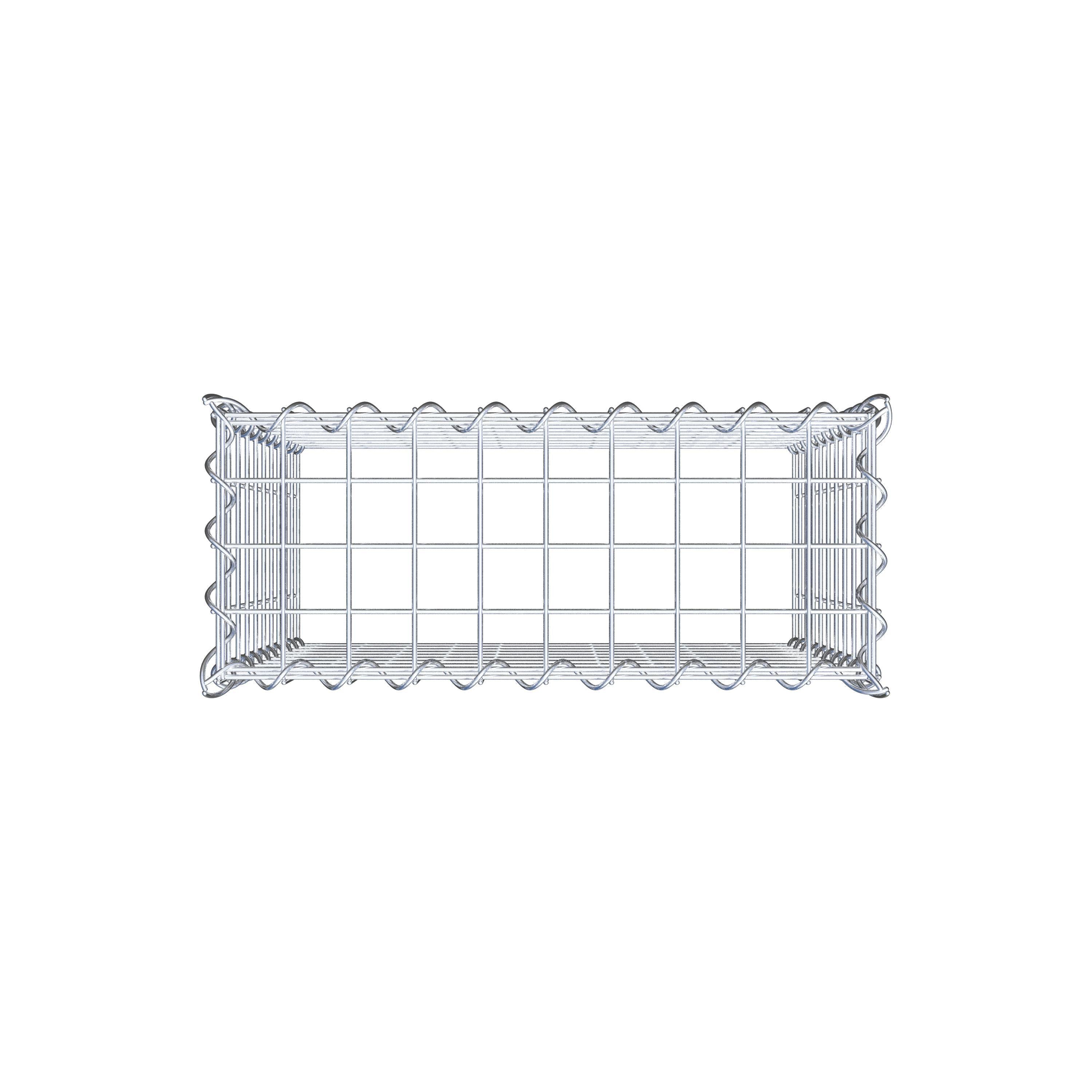 Gabbione aggiuntivo tipo 3 50 cm x 50 cm x 20 cm (L x H x P), dimensione maglia 5 cm x 5 cm, a spirale