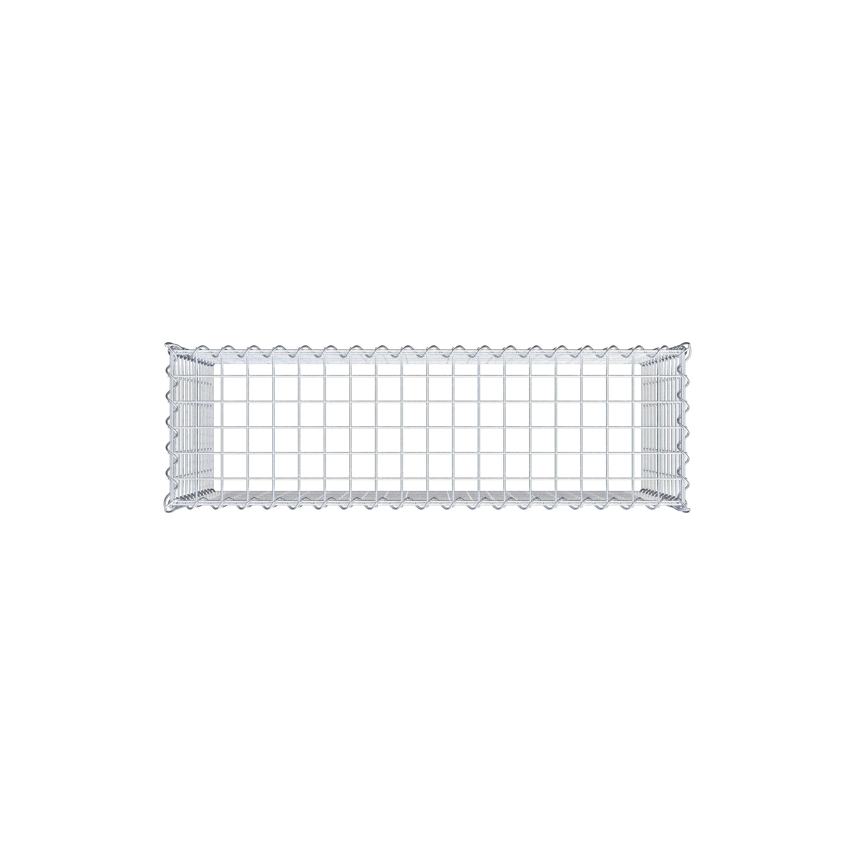 Gabion rapporté type 3 100 cm x 60 cm x 30 cm (L x H x P), mailles 5 cm x 5 cm, spirale