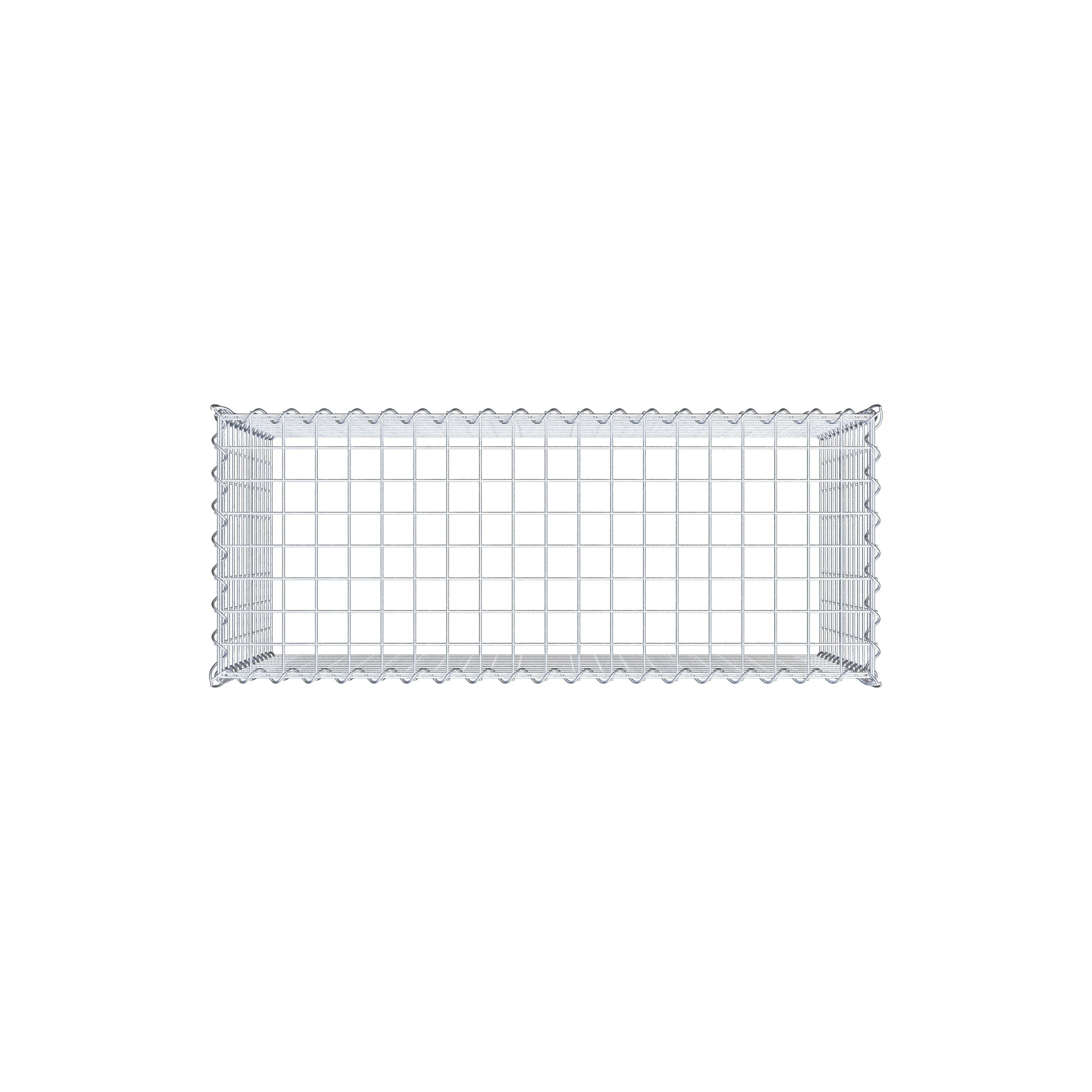 Grown-on gabion type 3 100 cm x 60 cm x 40 cm (L x H x D), mesh size 5 cm x 5 cm, spiral