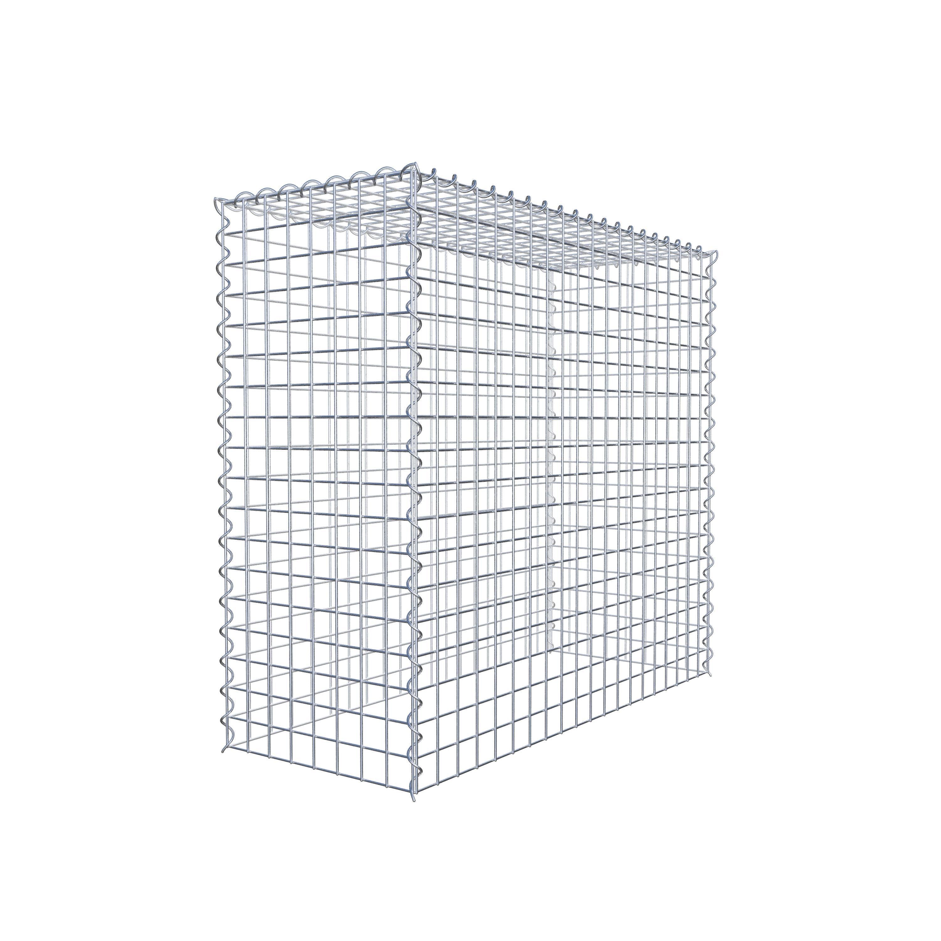 Opvokset gabion type 3 100 cm x 90 cm x 40 cm (L x H x D), maskestørrelse 5 cm x 5 cm, spiral