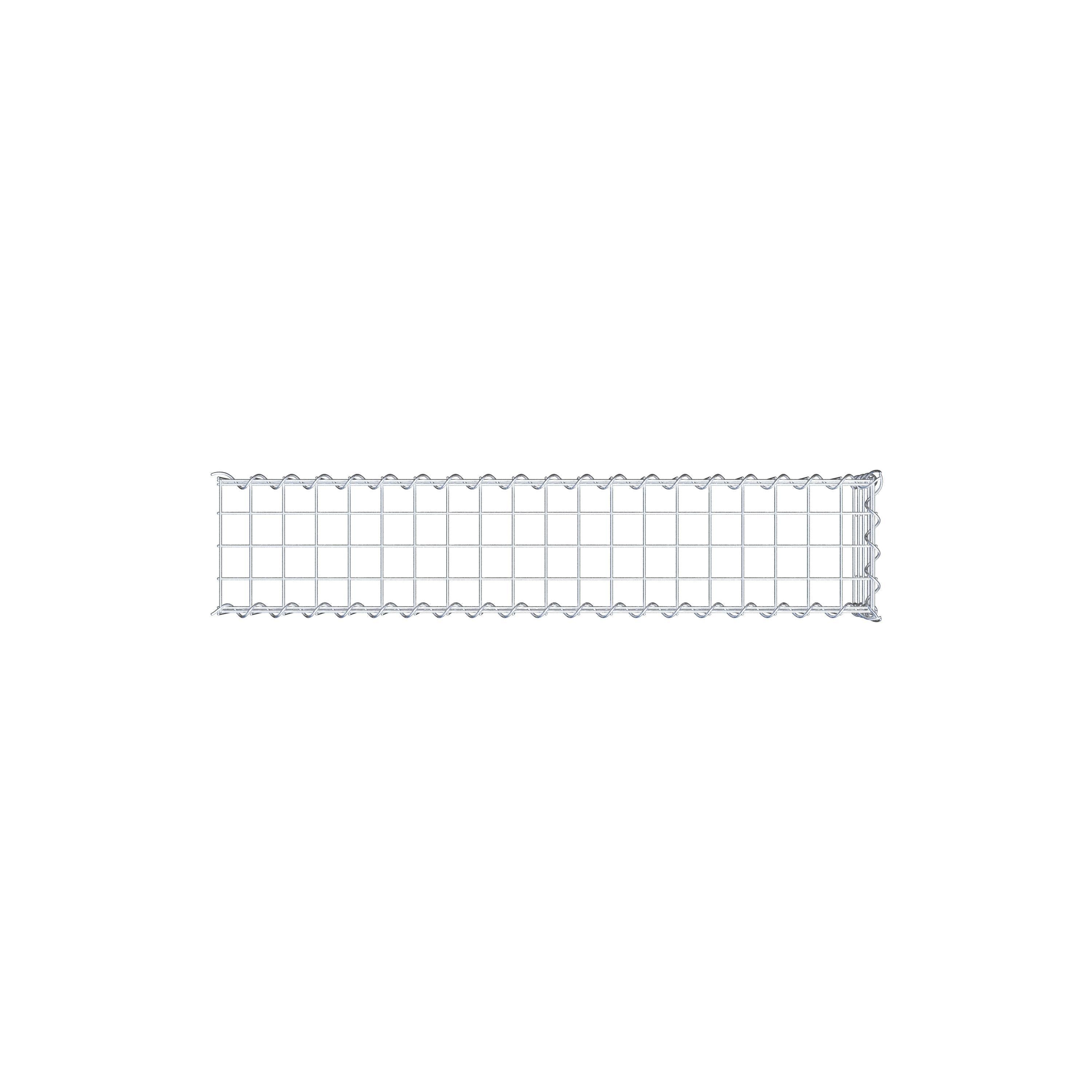 Gabbione aggiuntivo tipo 4 100 cm x 20 cm x 20 cm (L x A x P), dimensione maglia 5 cm x 5 cm, a spirale