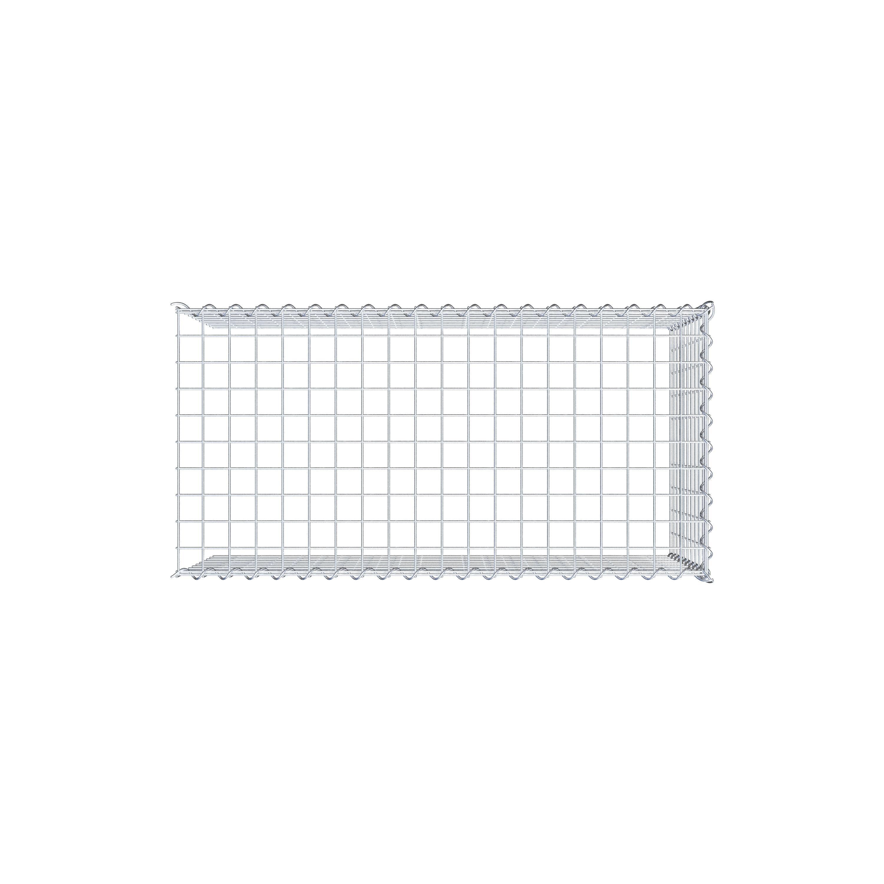 Add-on schanskorf type 4 100 cm x 50 cm x 50 cm (L x H x D), maaswijdte 5 cm x 5 cm, spiraalvormig