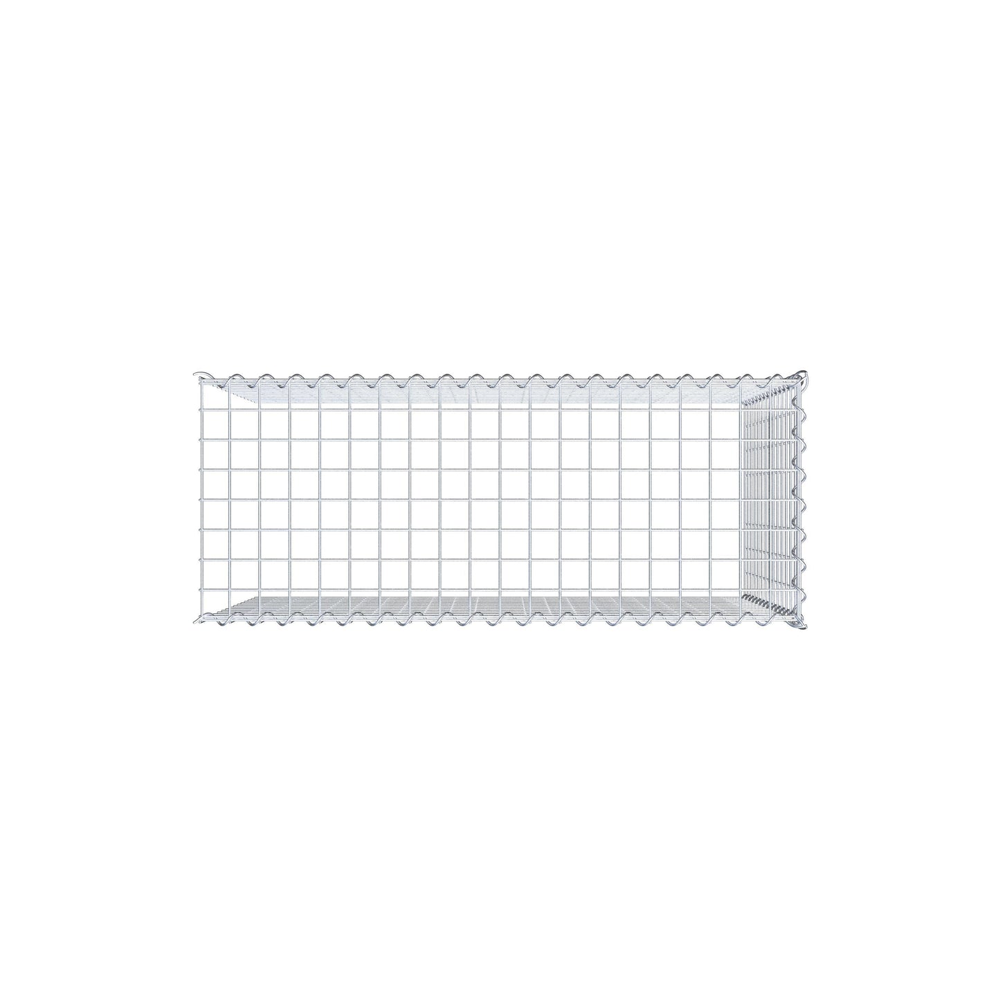 Extra gabion typ 4 100 cm x 70 cm x 40 cm (L x H x D), maskstorlek 5 cm x 5 cm, spiral