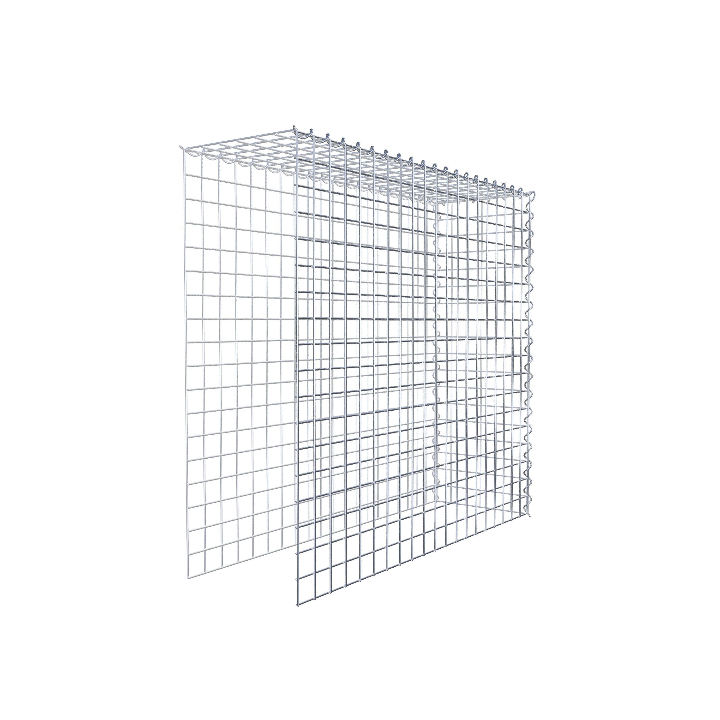 Aangegroeide schanskorf type 4 100 cm x 90 cm x 30 cm (L x H x D), maaswijdte 5 cm x 5 cm, spiraal