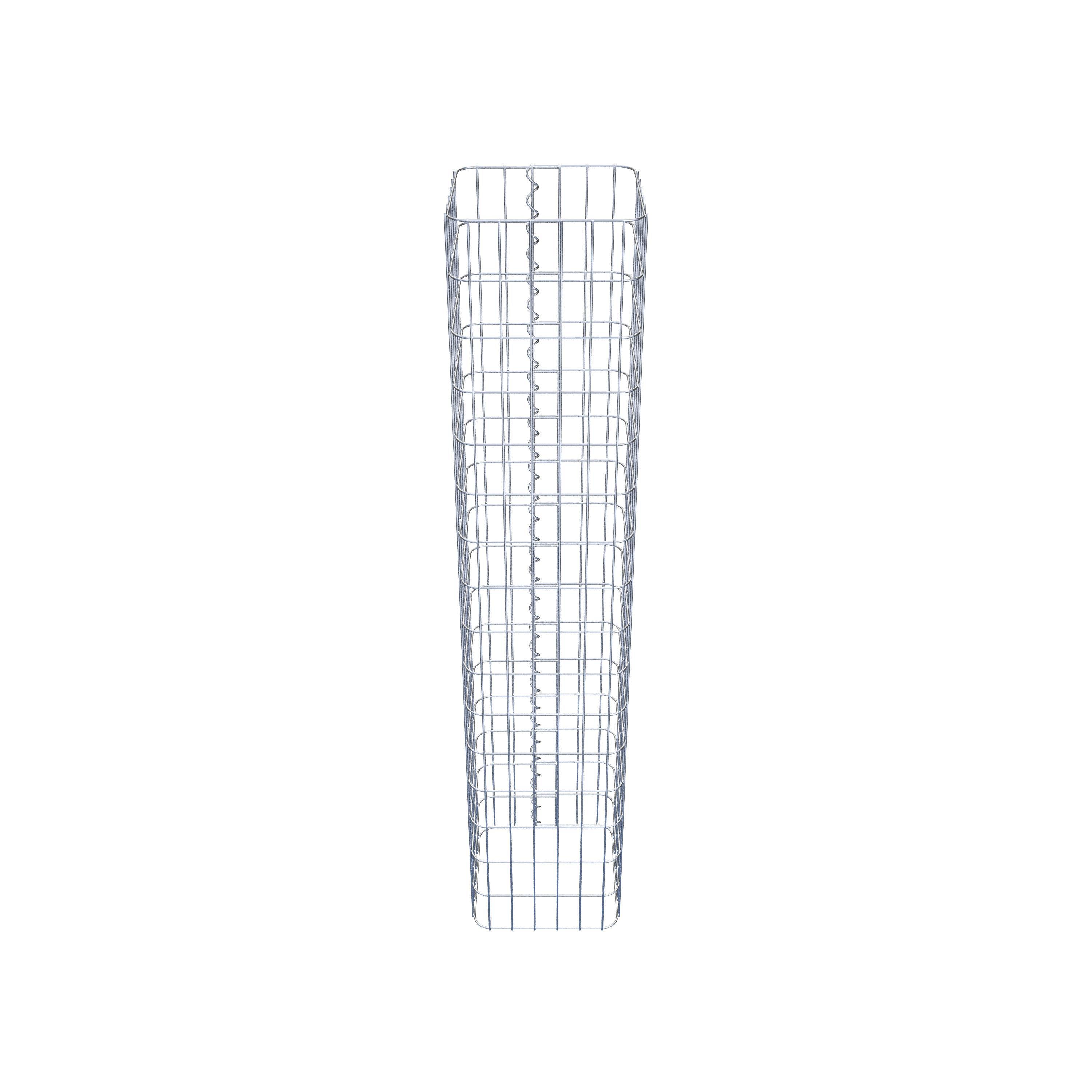 Gabion column square 32 cm x 32 cm, 160 cm height, MW 5 cm x 10 cm