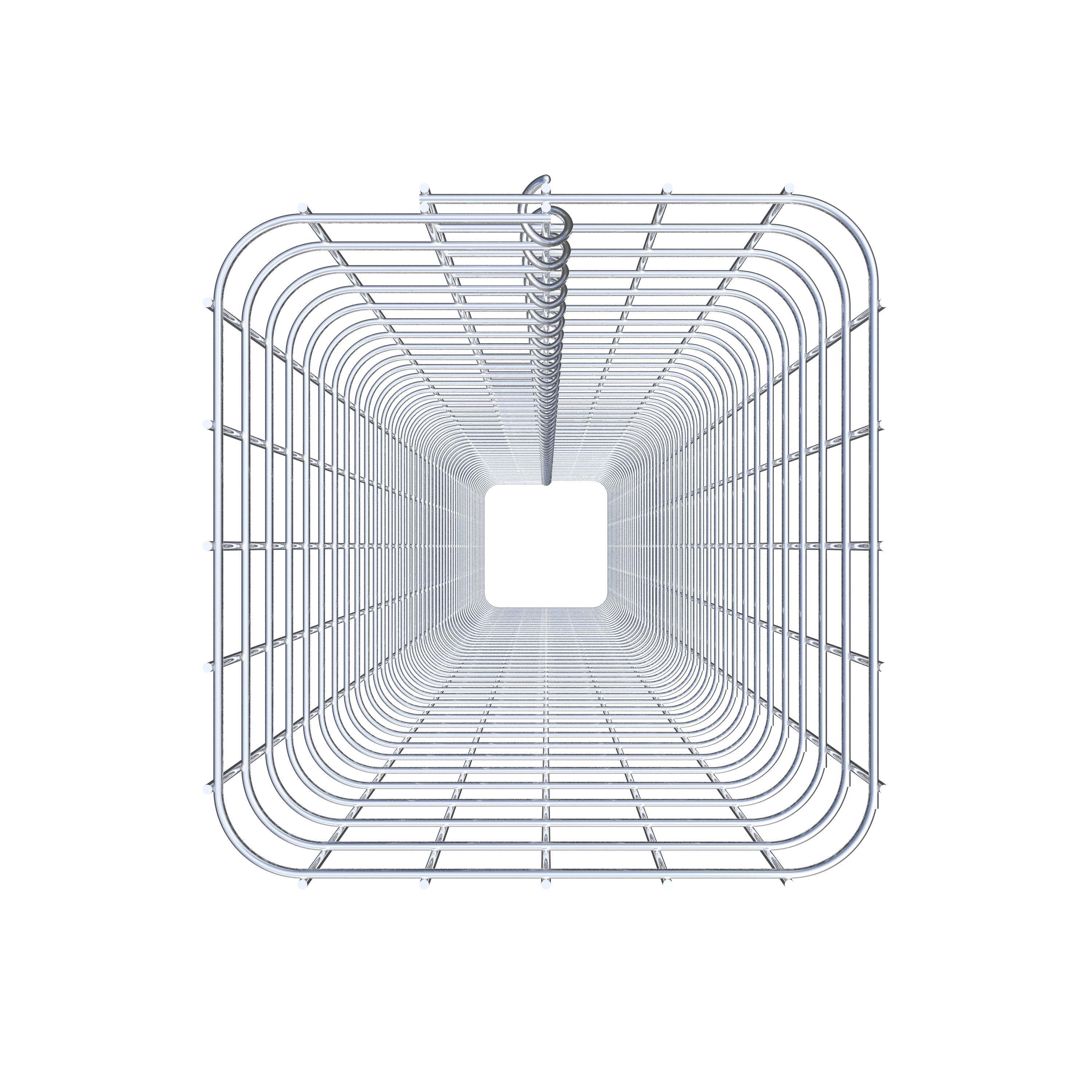 Gabionensäule eckig 27 cm x 27 cm, 230 cm Höhe, MW 5 cm x 5 cm