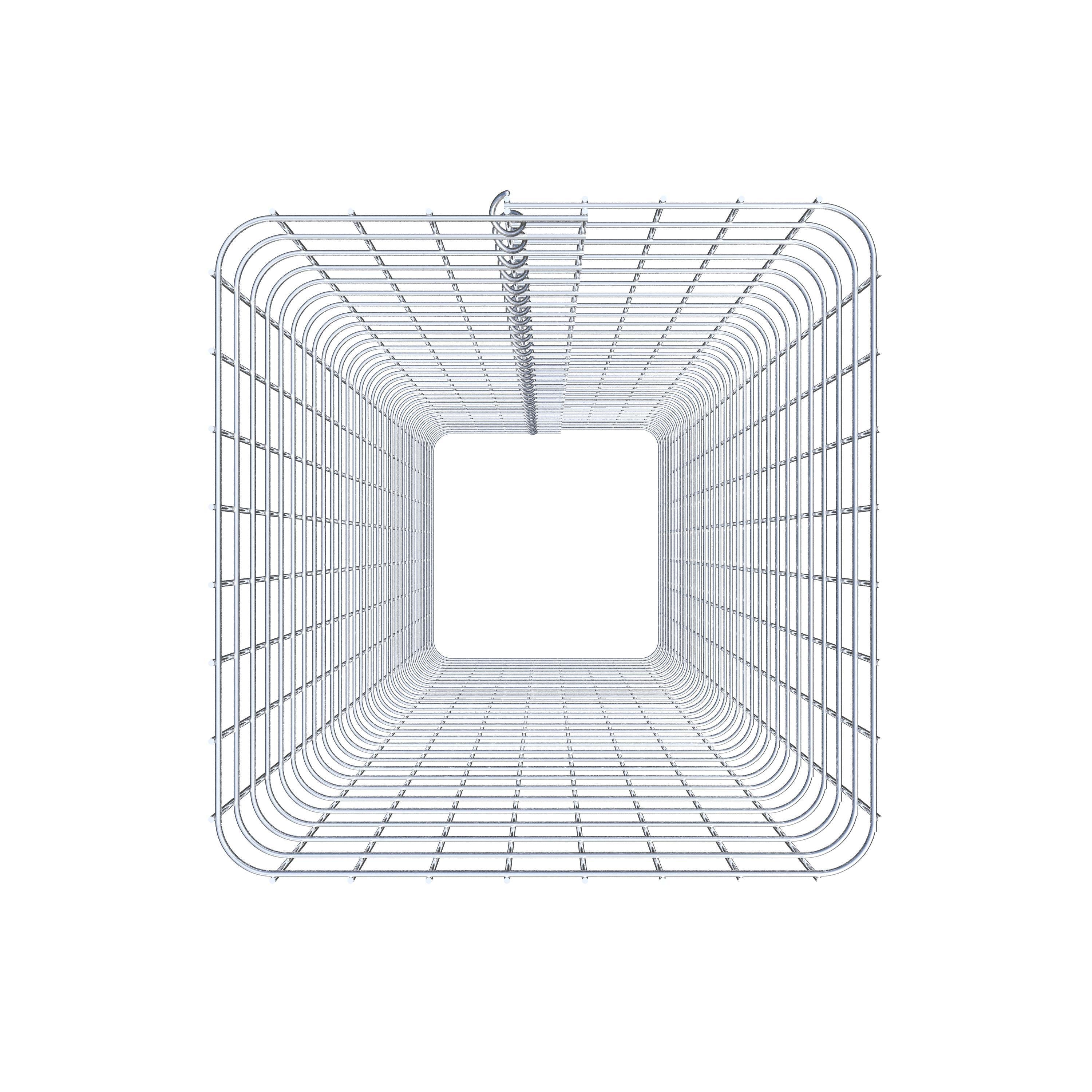 Colonne de gabion carrée 42 cm x 42 cm, 160 cm de hauteur, MW 5 cm x 5 cm