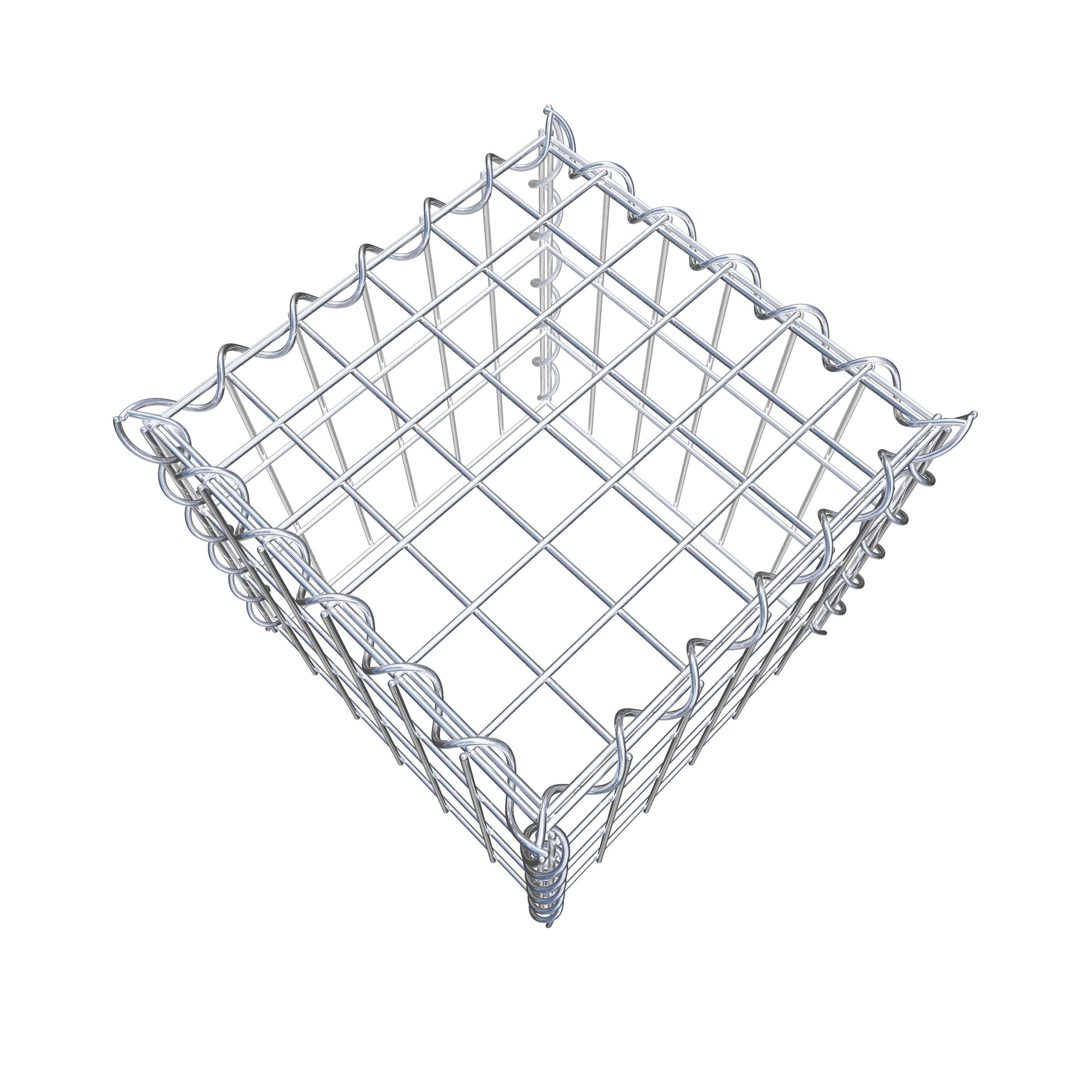 Gavión adicional tipo 3 30 cm x 30 cm x 30 cm (L x A x P), malla 5 cm x 10 cm, en espiral
