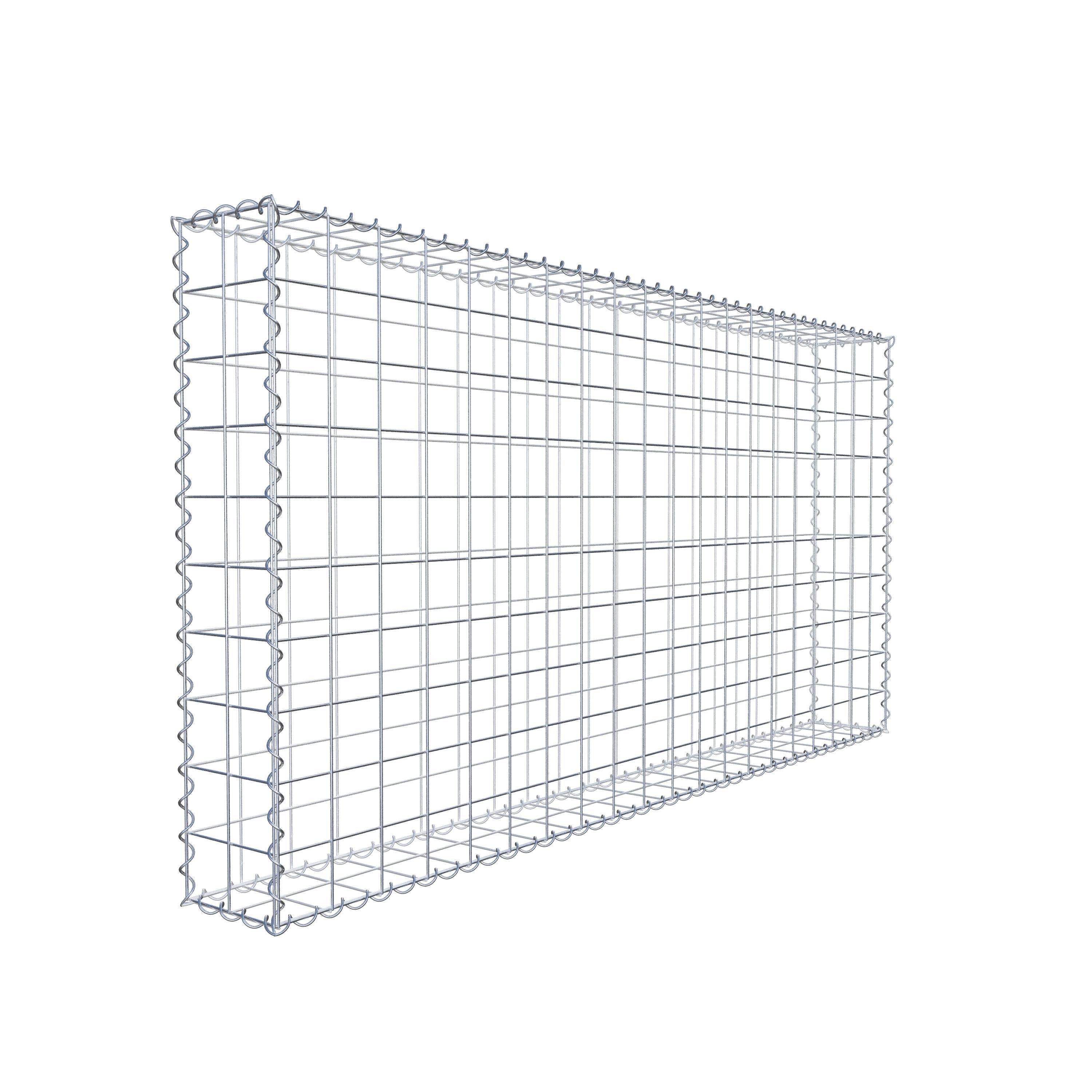 Gabion 200 cm x 100 cm x 20 cm (L x H x P), mailles 10 cm x 10 cm, spirale