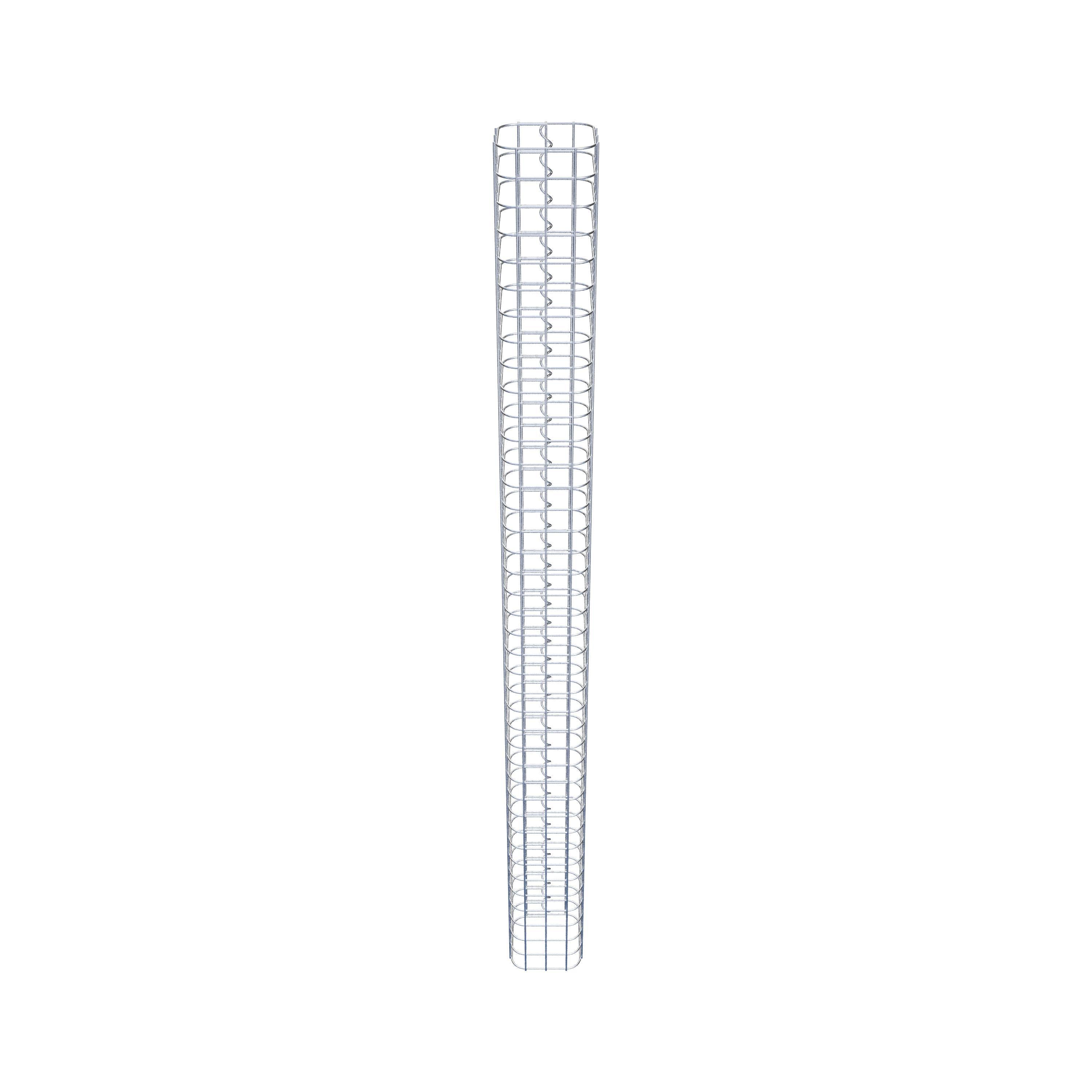 Columna rectangular de gaviones galvanizados en caliente, 17 cm x 17 cm, 200 cm de altura, MW 5 cm x 5 cm