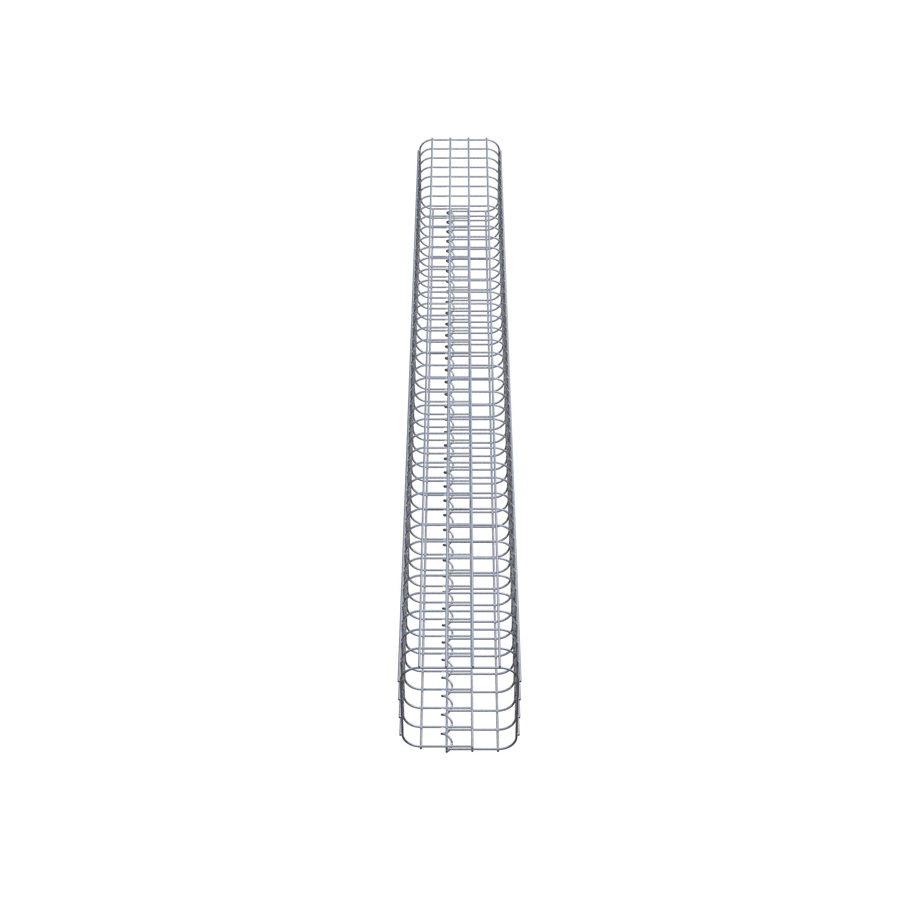 Gabionensäule eckig feuerverzinkt, 22 cm x 22 cm, 200 cm Höhe, MW 5 cm x 5 cm