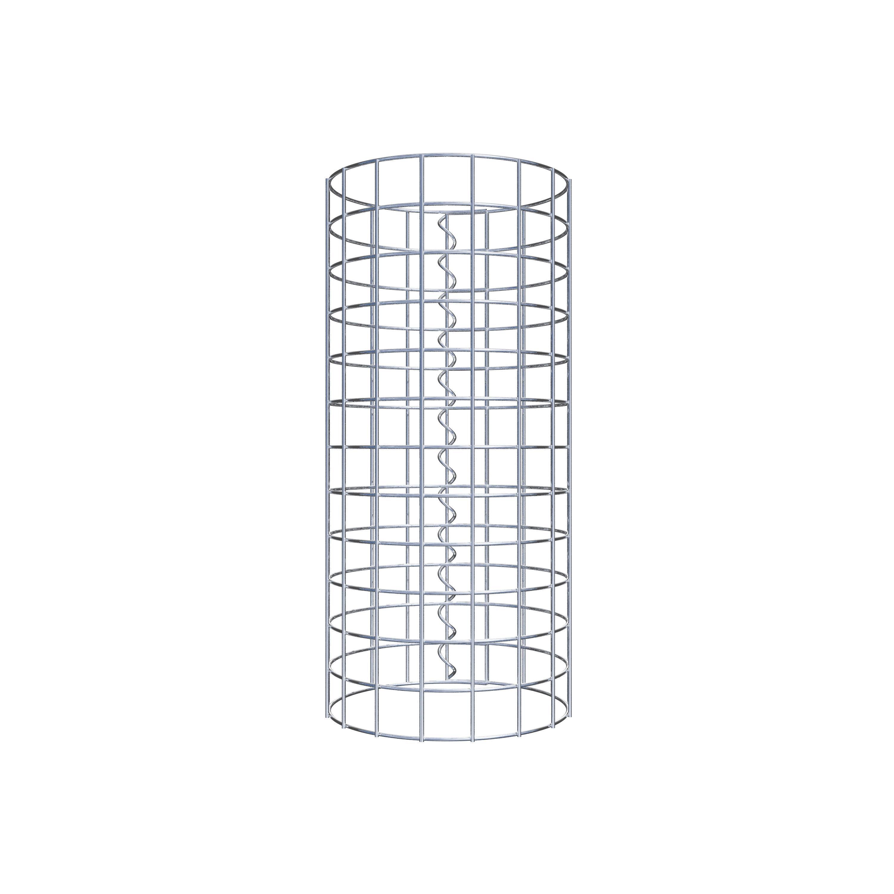 Coluna de gabião diâmetro 27 cm MW 5 x 5 cm redondo