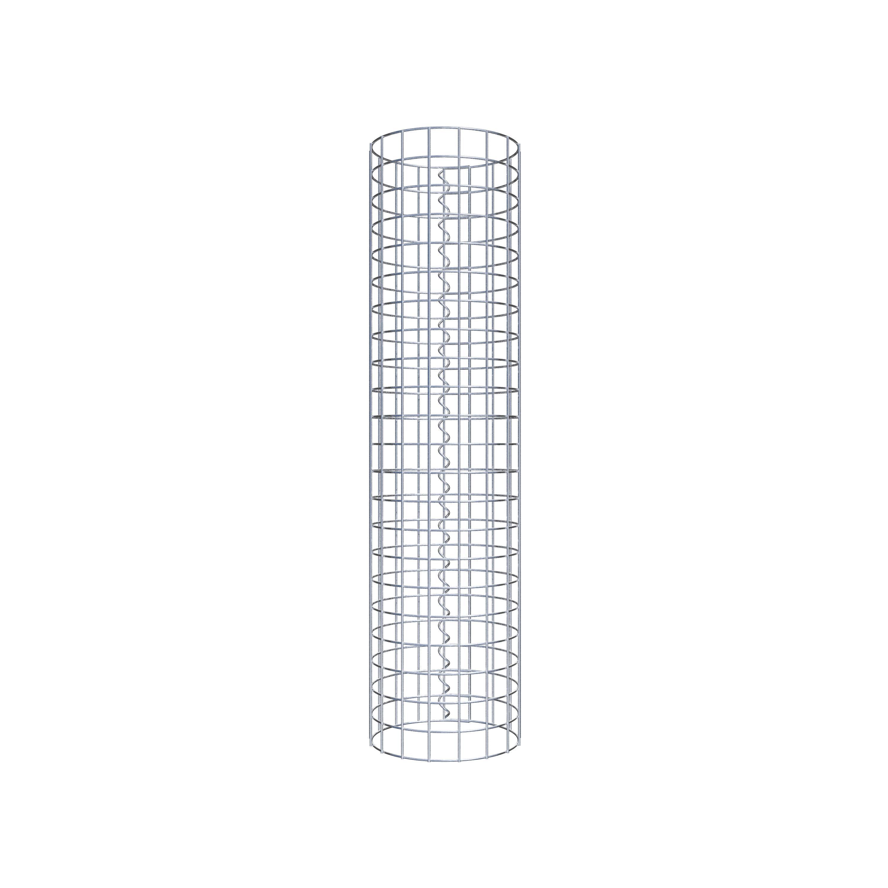 Coluna de gabião diâmetro 27 cm MW 5 x 5 cm redondo