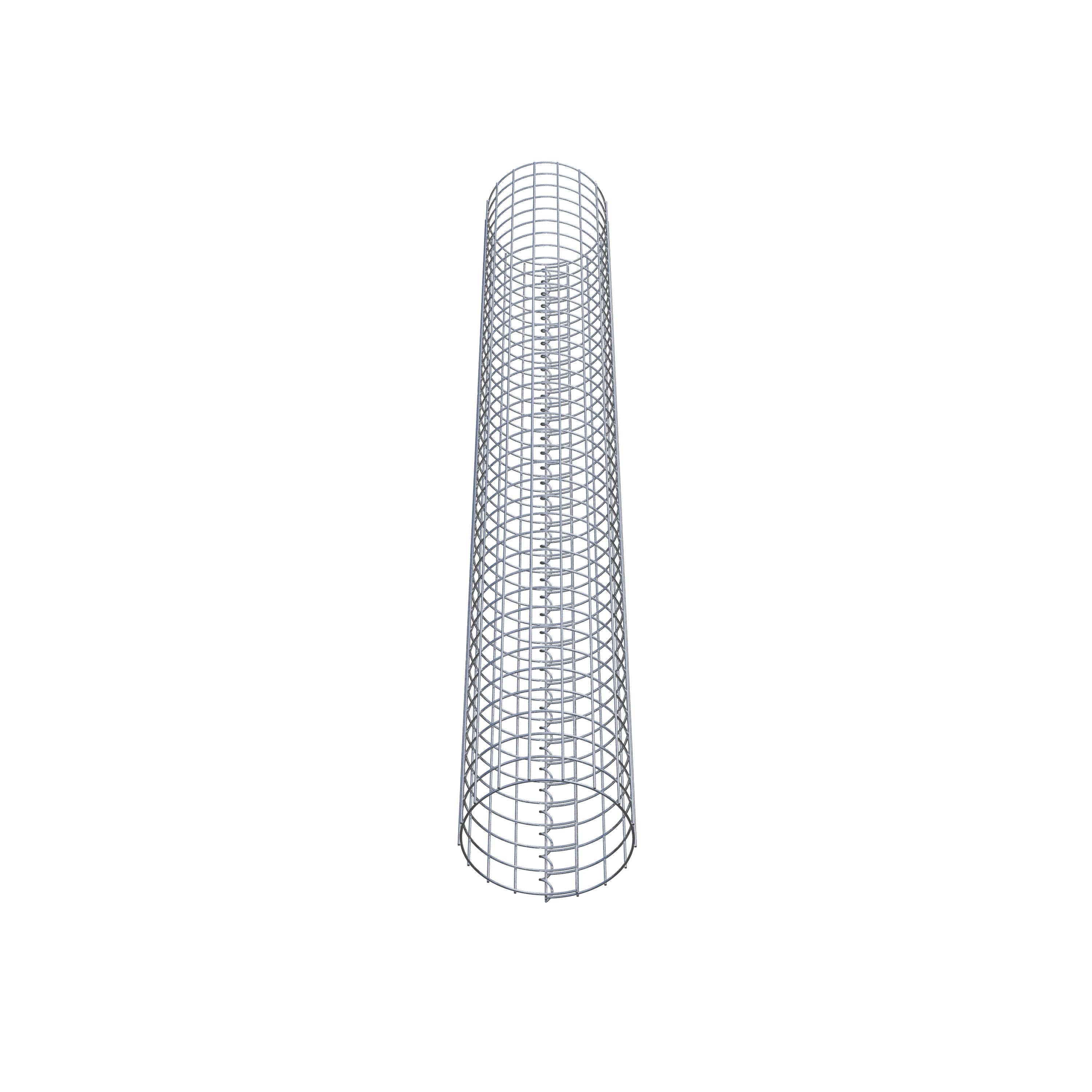 Coluna de gabião diâmetro 27 cm MW 5 x 5 cm redondo