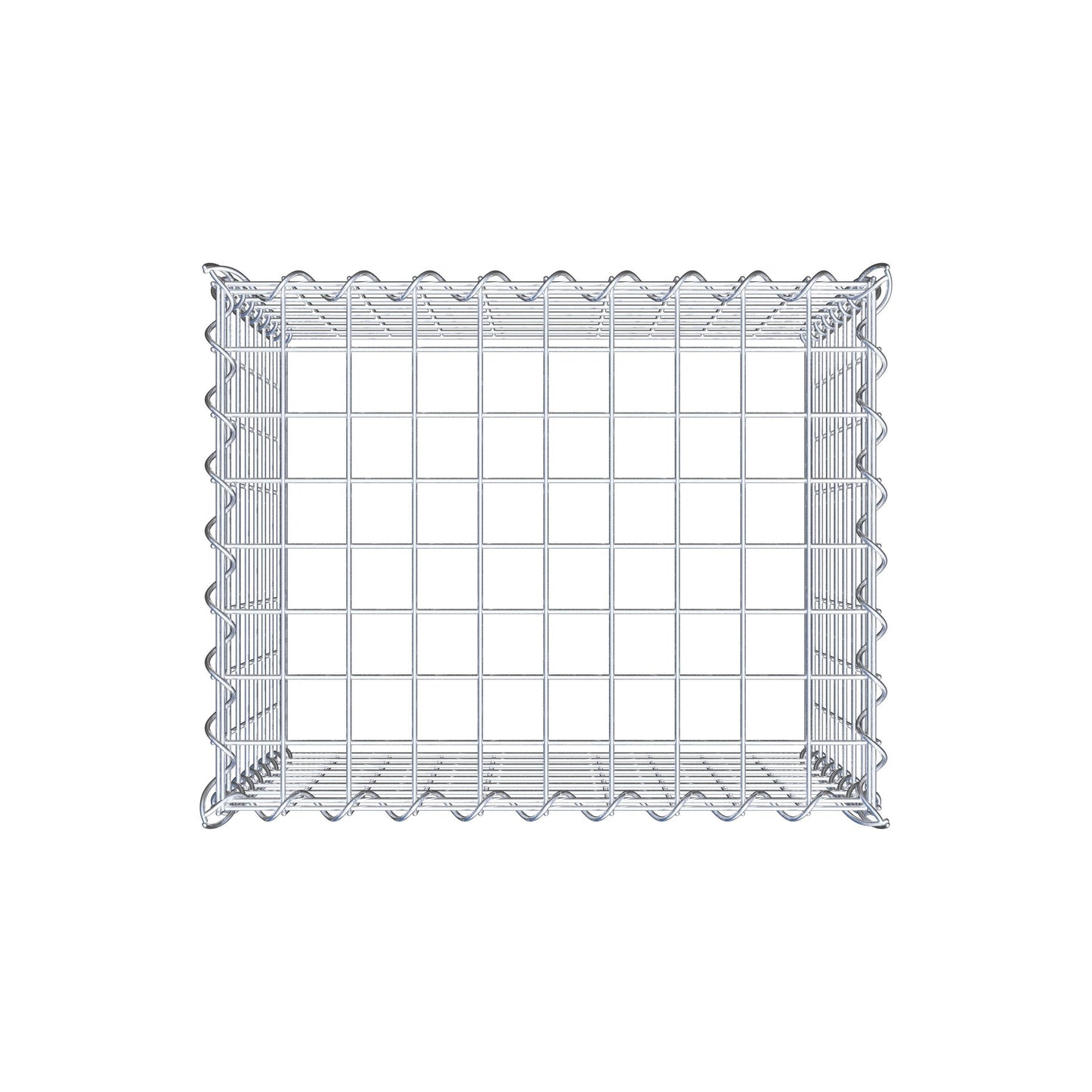 Gabion rapporté type 3 50 cm x 40 cm x 40 cm (L x H x P), mailles 5 cm x 5 cm, spirale