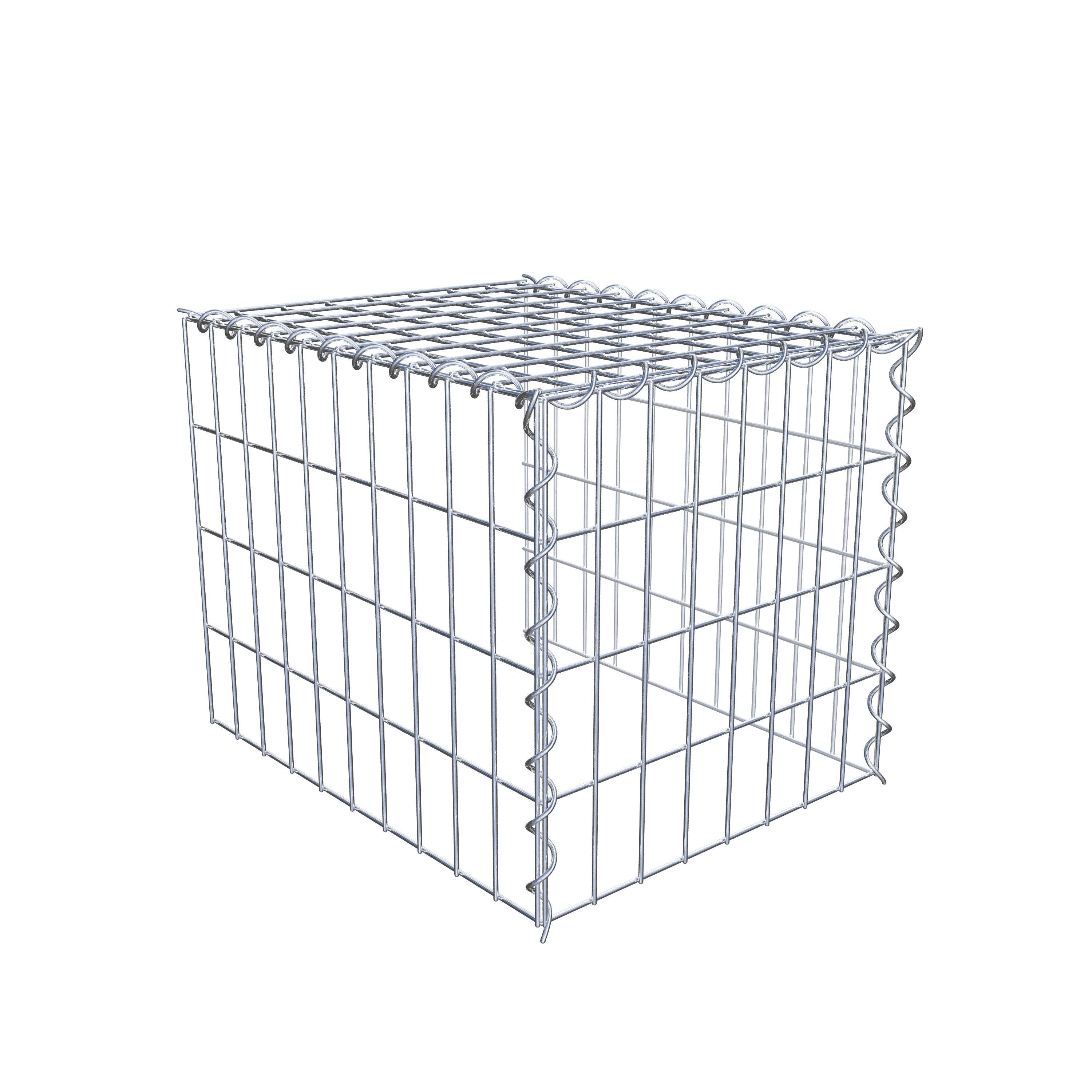 Gabião tipo 4 50 cm x 40 cm x 40 cm (C x A x P), malhagem 5 cm x 10 cm, espiral