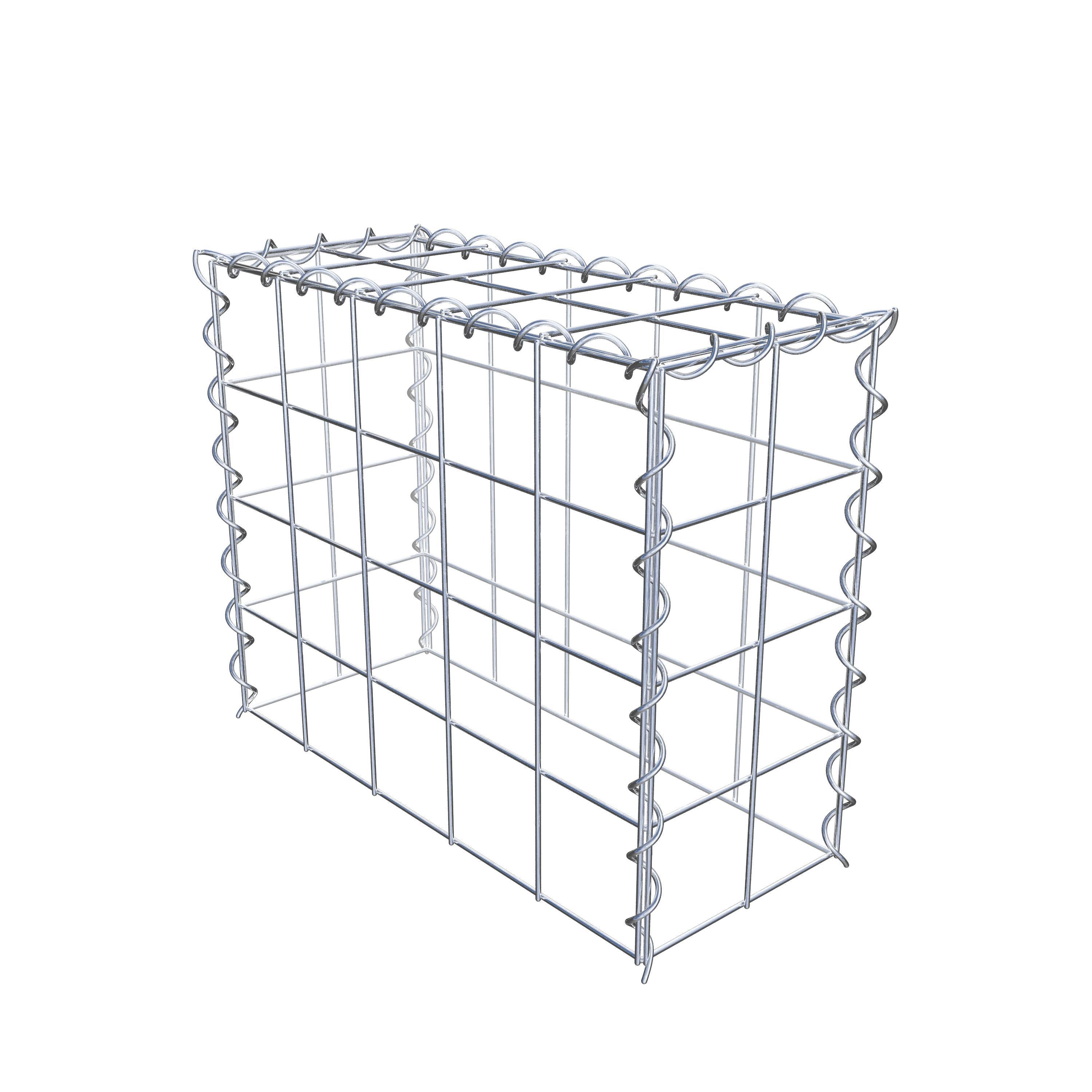 Gavión adicional tipo 3 50 cm x 40 cm x 20 cm (L x A x P), malla 10 cm x 10 cm, en espiral