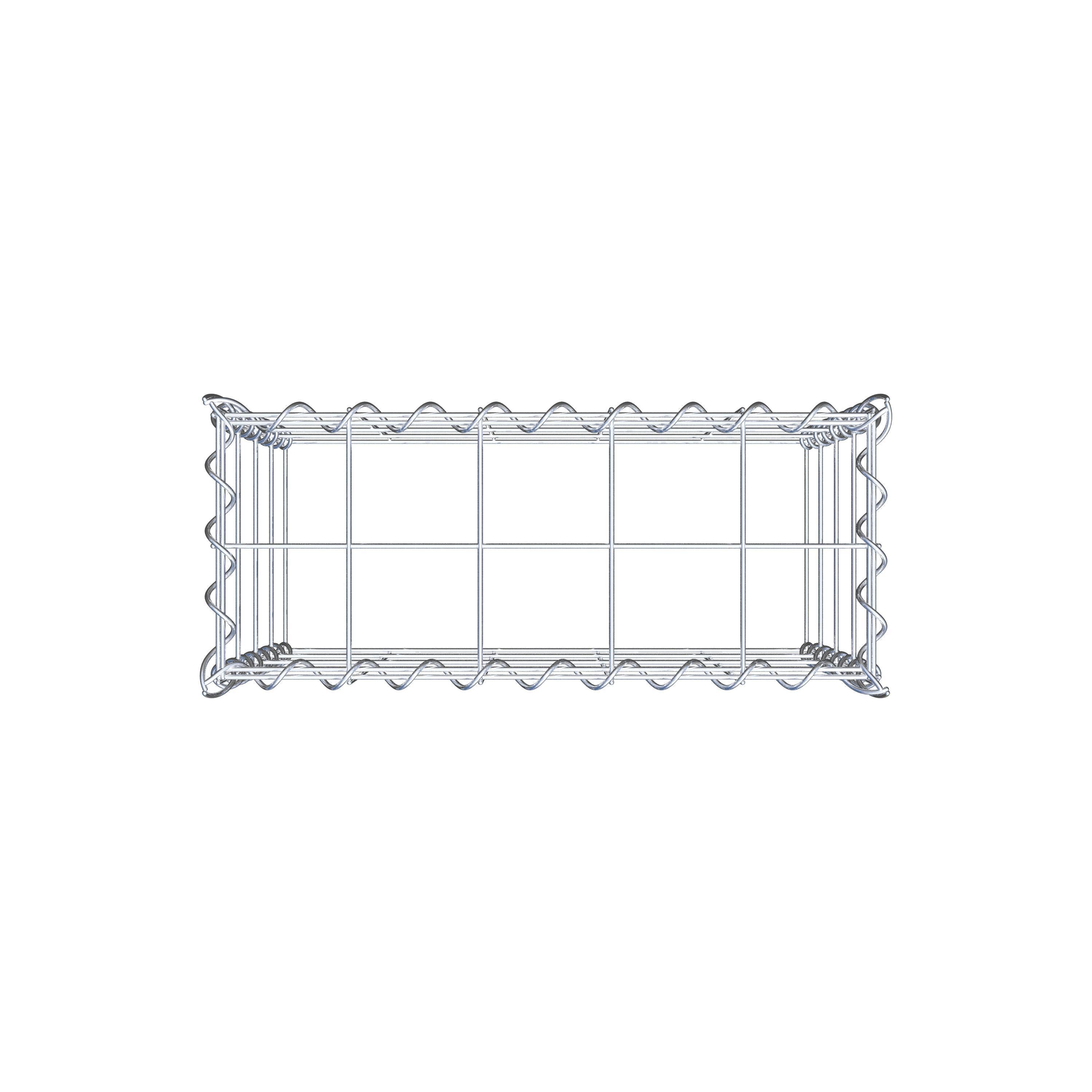 Gavión adicional tipo 3 50 cm x 40 cm x 20 cm (L x A x P), malla 10 cm x 10 cm, en espiral