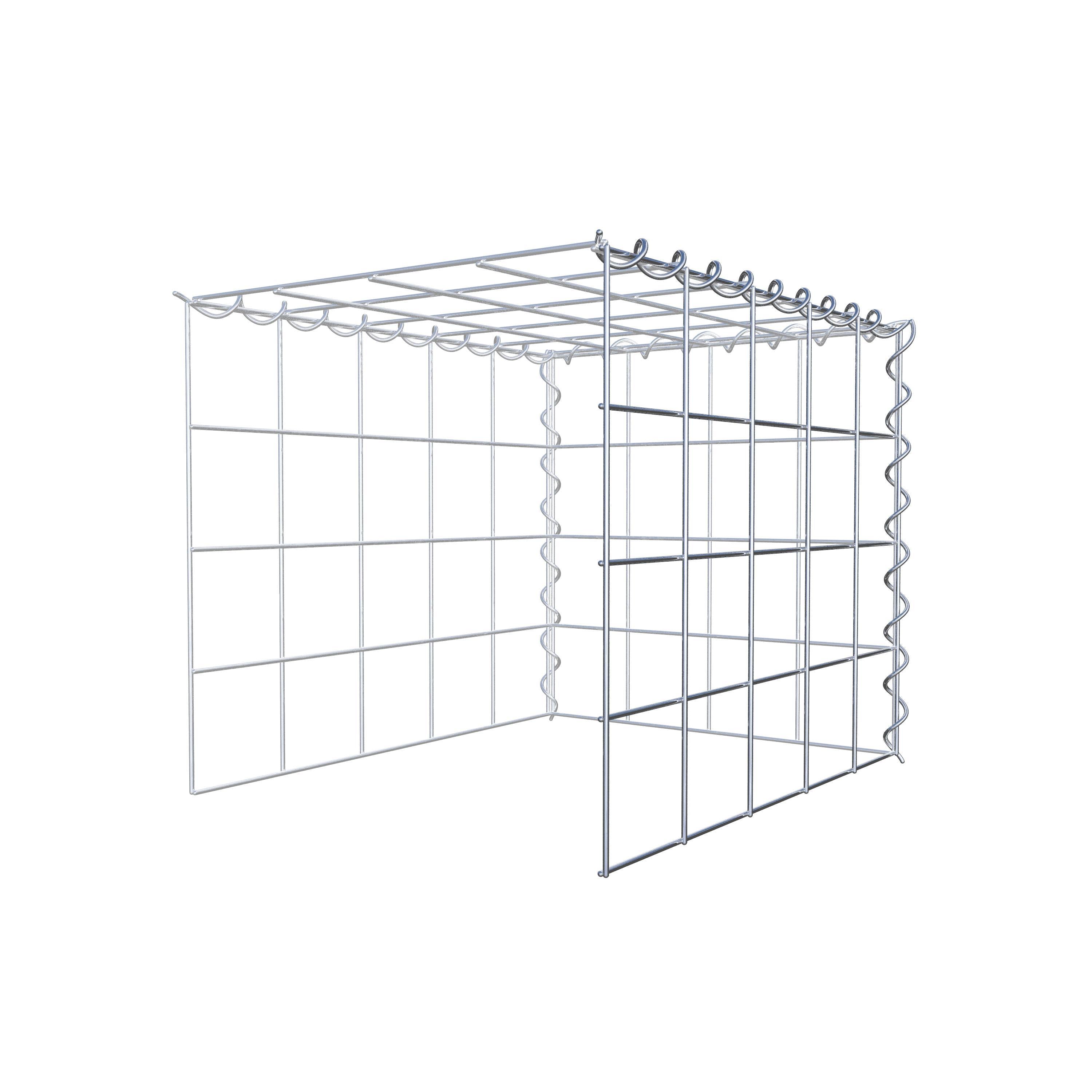Gavión adicional tipo 4 50 cm x 40 cm x 40 cm (L x A x P), malla 10 cm x 10 cm, en espiral