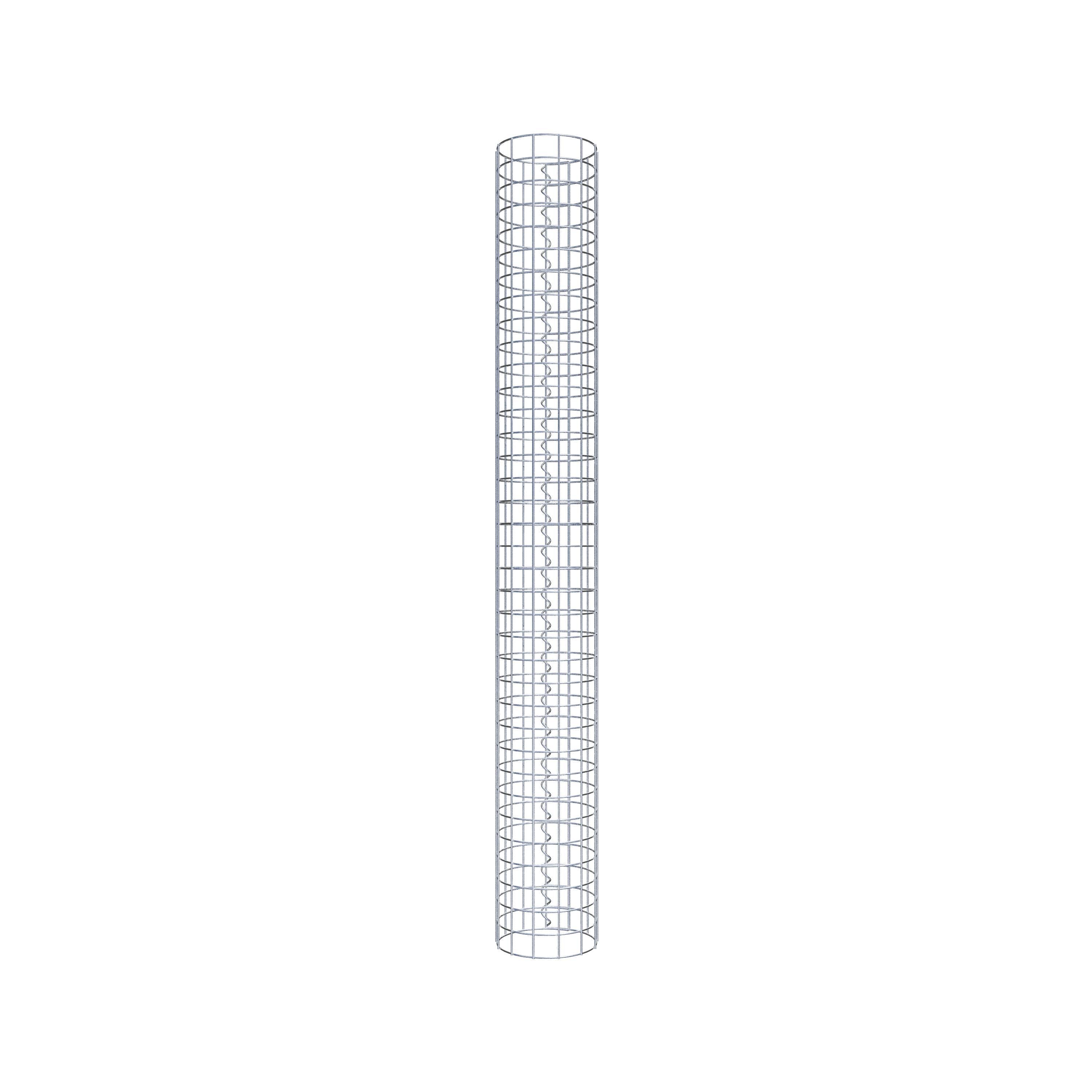 Columna de gaviones diámetro 22 cm MW 5 x 5 cm redonda