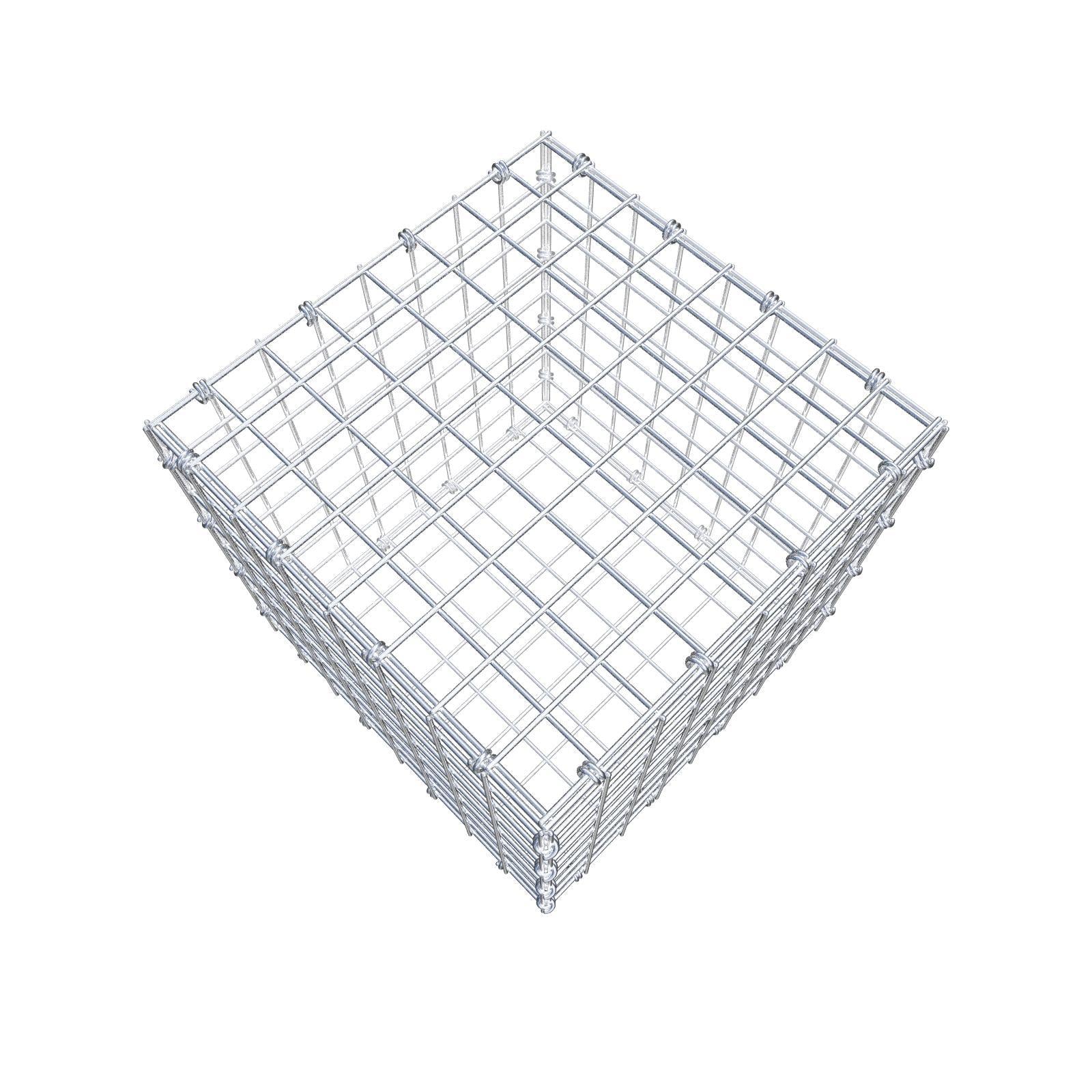 Gabião 40 cm x 40 cm x 40 cm (C x A x P), malhagem 5 x 5 cm, anel espiral