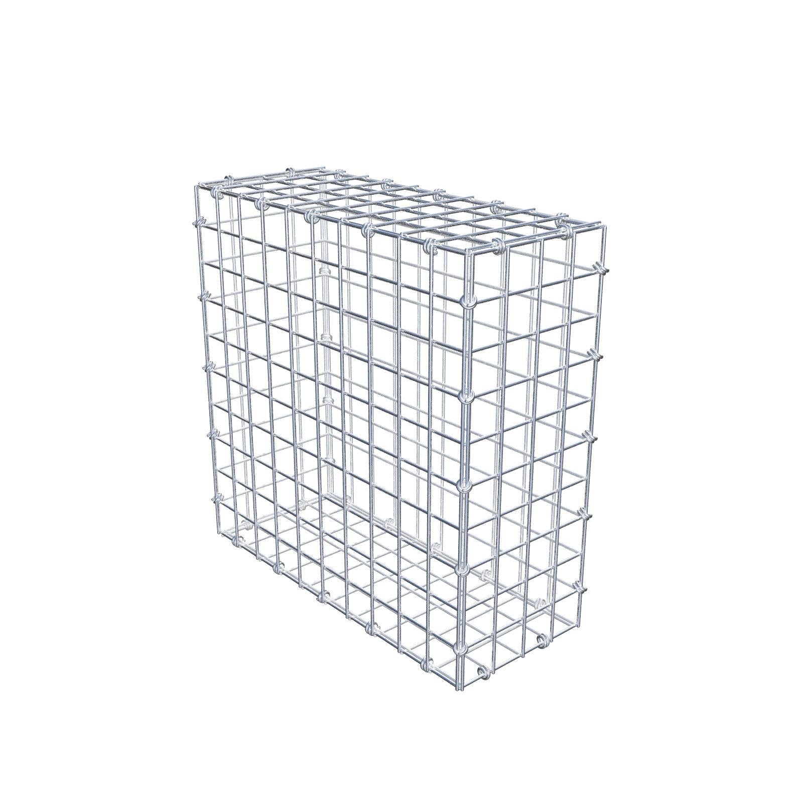 Gabbione 50 cm x 50 cm x 20 cm (L x H x P), maglia 5 x 5 cm, anello a spirale
