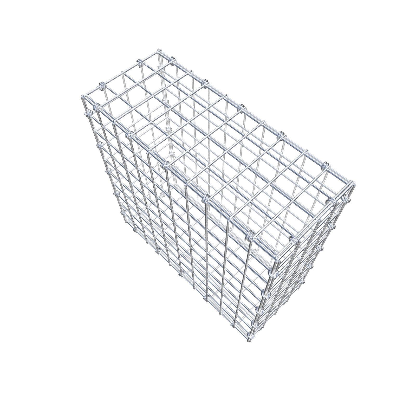 Gabbione 50 cm x 50 cm x 20 cm (L x H x P), maglia 5 x 5 cm, anello a spirale