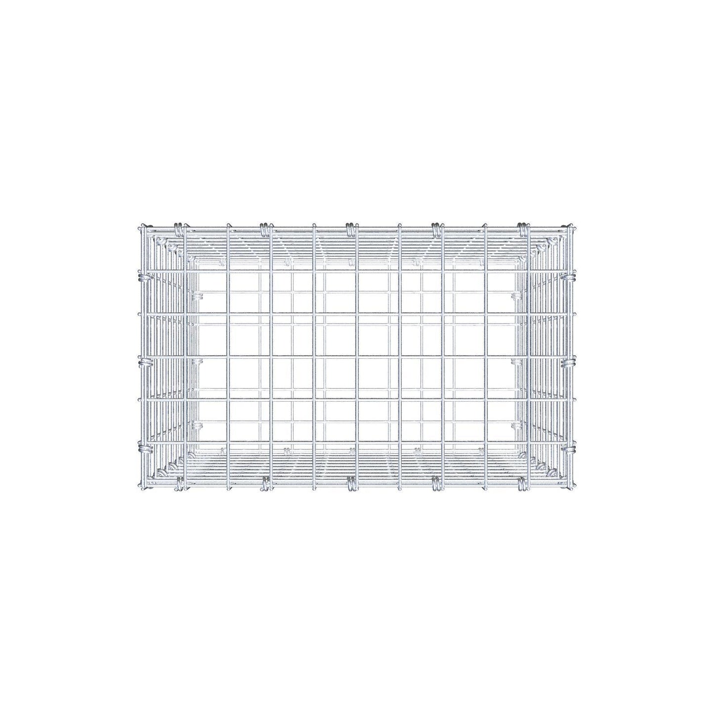 Schanskorf 50 cm x 50 cm x 30 cm (L x H x D), maaswijdte 5 x 5 cm, spiraalring