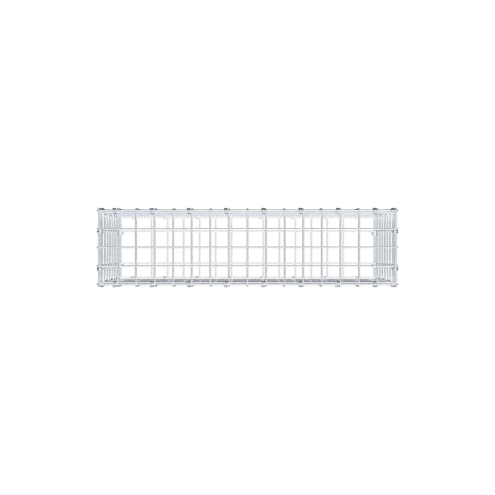 Gabbione 80 cm x 40 cm x 20 cm (L x H x P), maglia 5 x 5 cm, anello a spirale