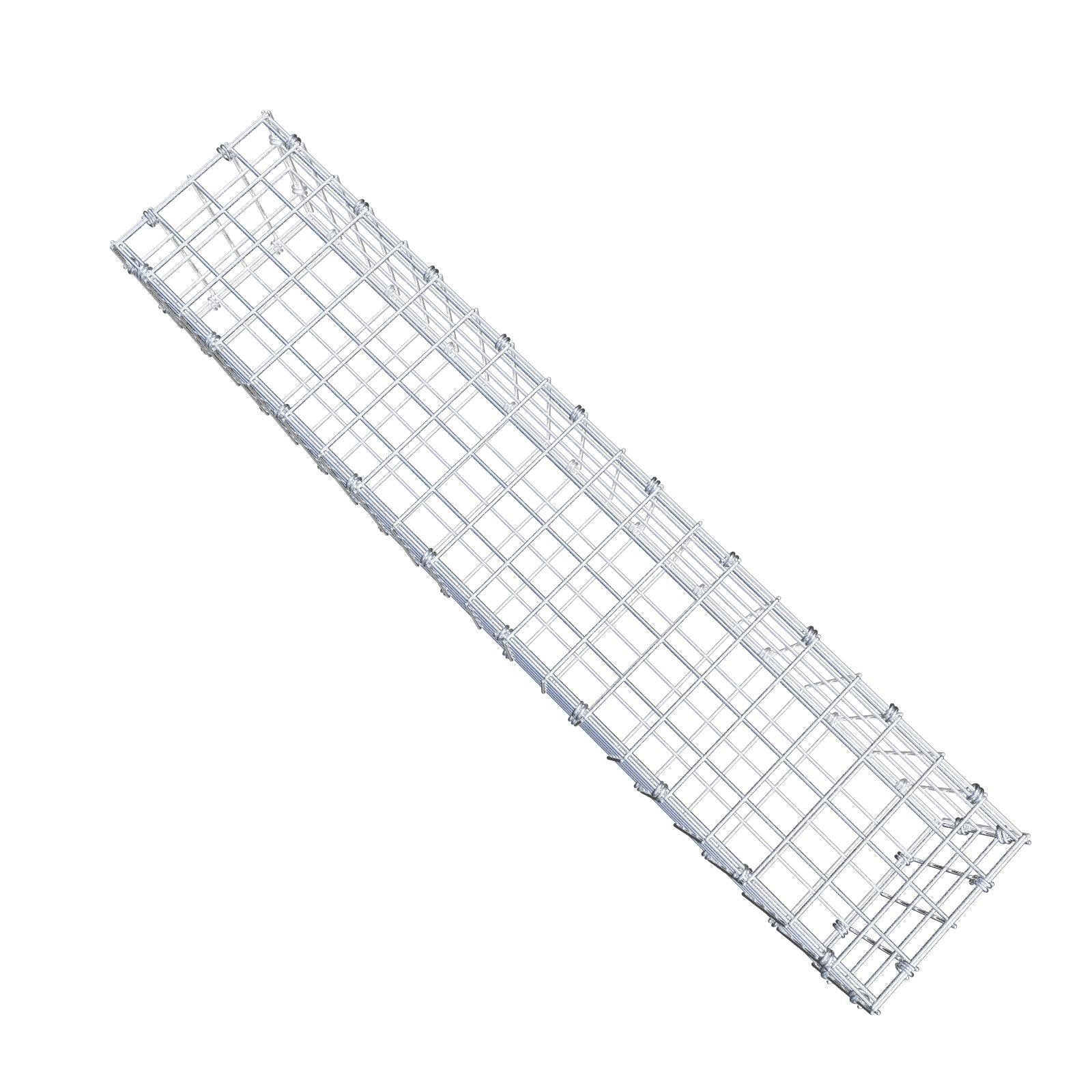 Gabion 100 cm x 20 cm x 20 cm (L x H x P), mailles 5 x 5 cm, anneau en spirale