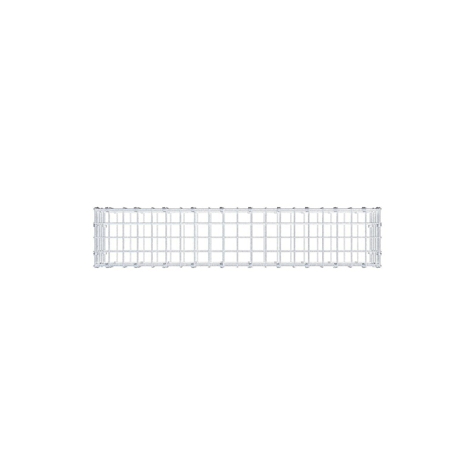 Gabion 100 cm x 20 cm x 20 cm (L x H x P), mailles 5 x 5 cm, anneau en spirale