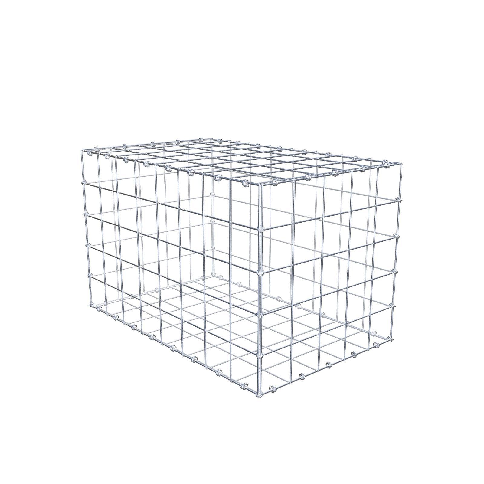 Gabion 80 cm x 50 cm x 50 cm (L x H x D), maskestørrelse 10 x 10 cm, spiralring