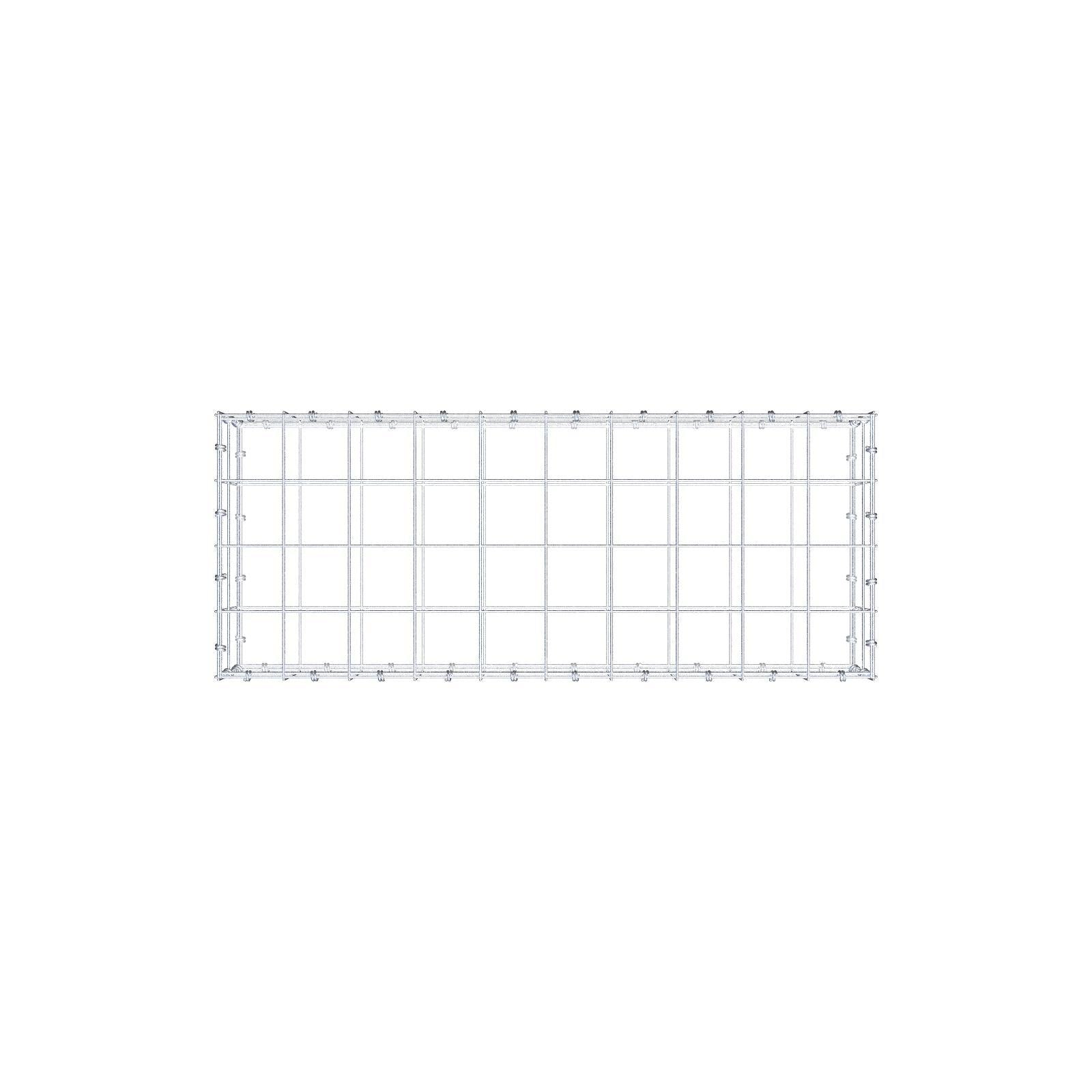 Gabion 100 cm x 20 cm x 40 cm (L x H x D), mesh size 10 x 10 cm, spiral ring