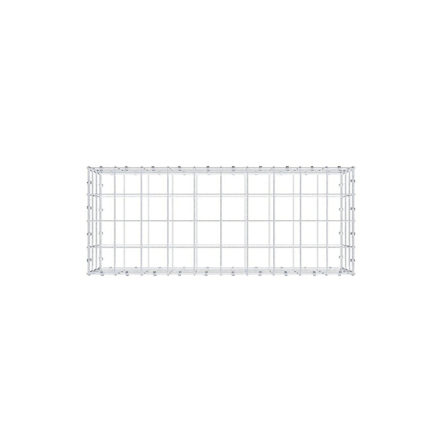 Gabbione 100 cm x 30 cm x 40 cm (L x H x P), maglia 10 x 10 cm, anello a spirale