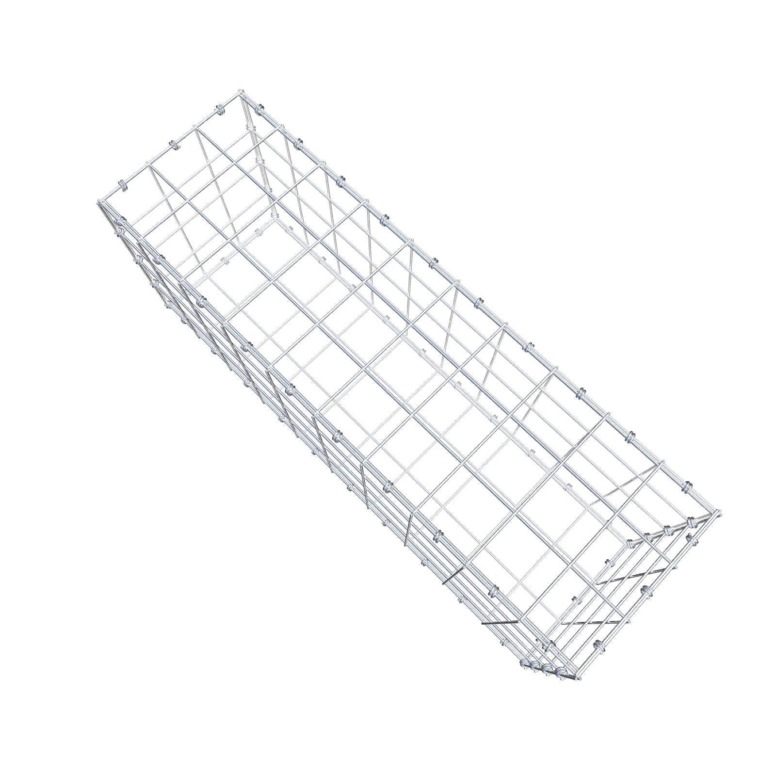 Gabion 100 cm x 40 cm x 30 cm (L x H x D), maskstorlek 10 x 10 cm, spiralring