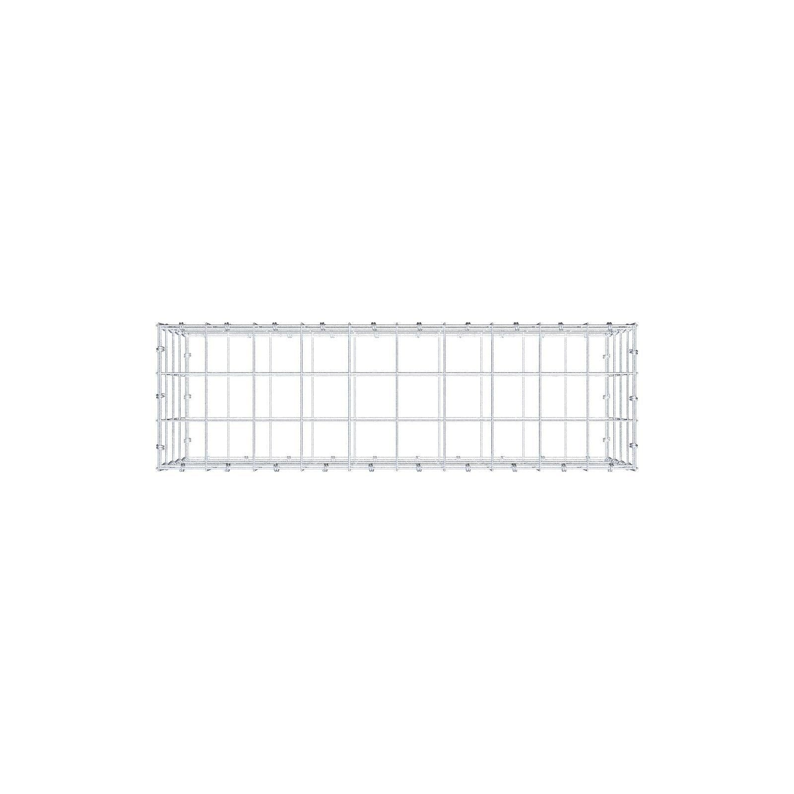 Gabion 100 cm x 40 cm x 30 cm (L x H x D), maskstorlek 10 x 10 cm, spiralring