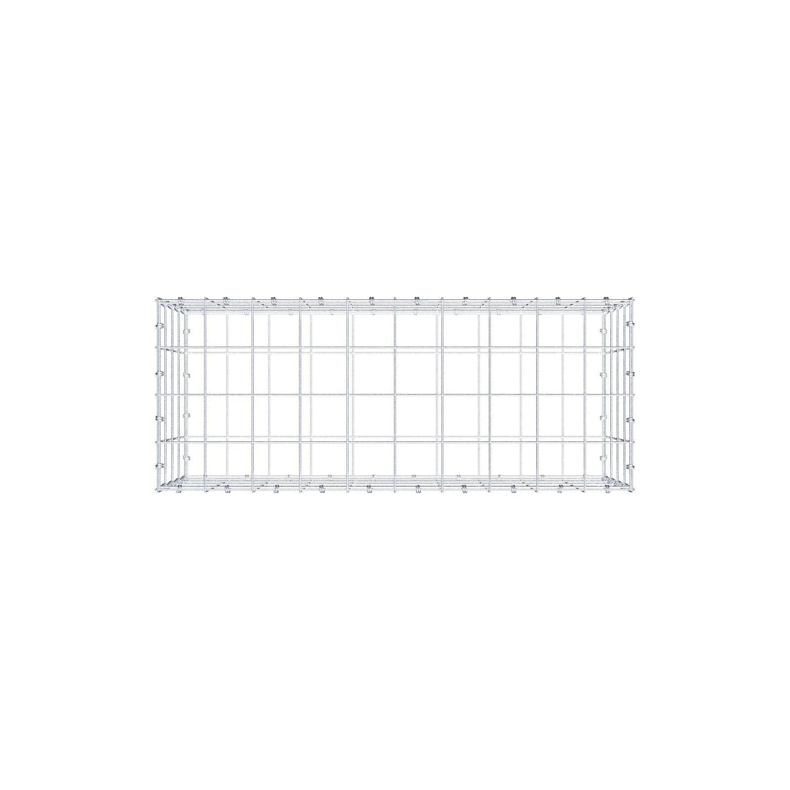 Gabion 100 cm x 40 cm x 40 cm (L x H x D), mesh size 10 x 10 cm, spiral ring