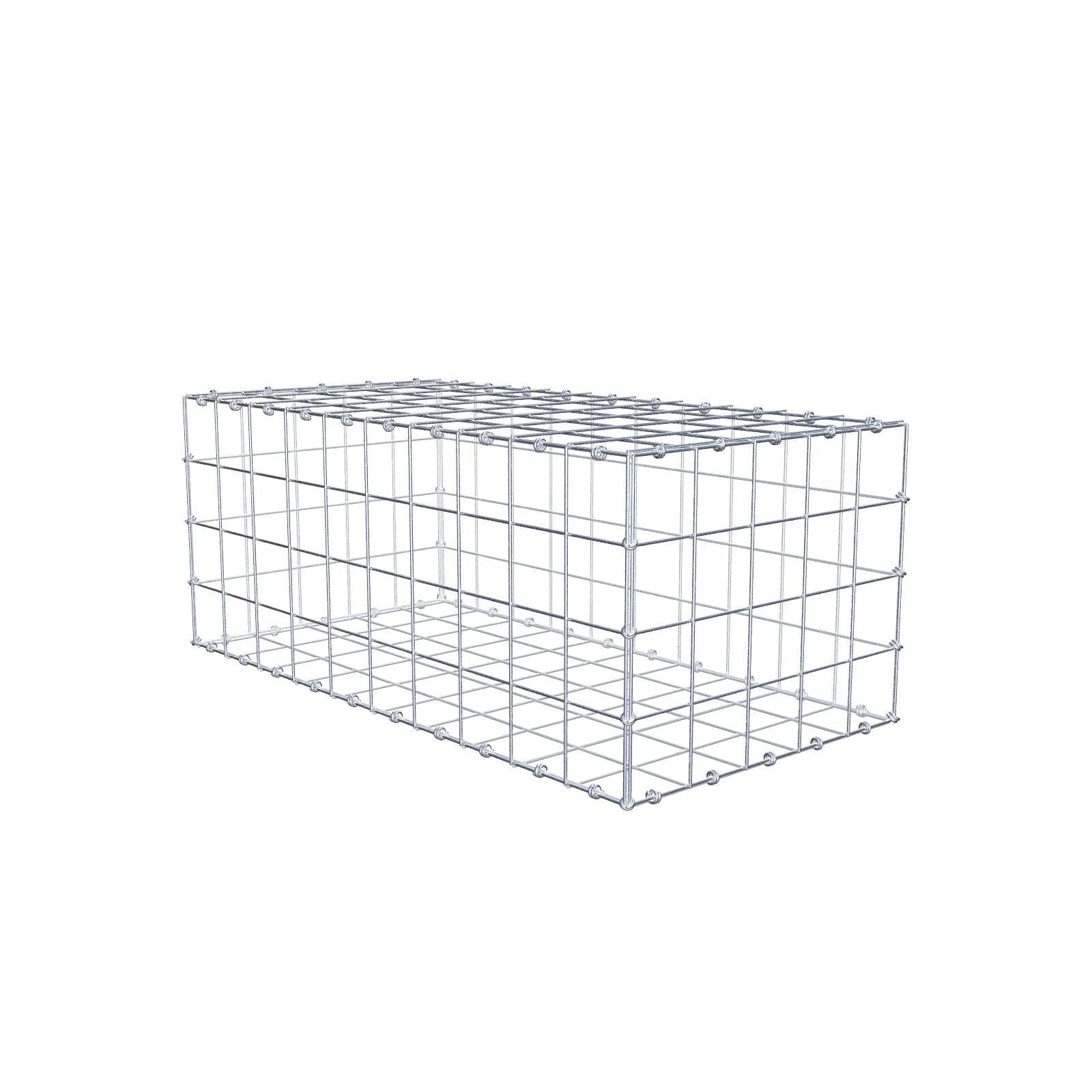 Gabion 100 cm x 40 cm x 50 cm (L x H x P), mailles 10 x 10 cm, anneau en spirale