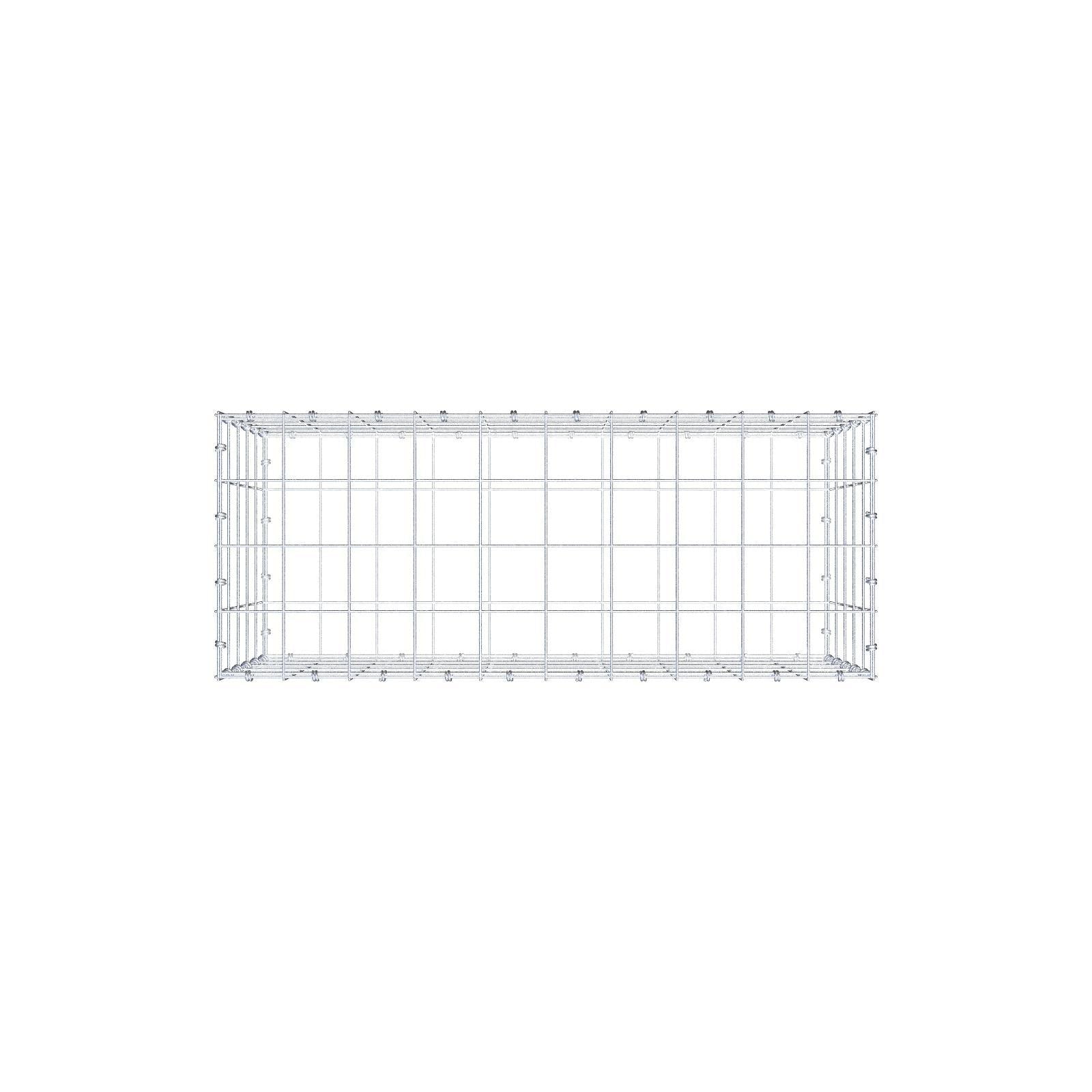 Gabião 100 cm x 50 cm x 40 cm (C x A x P), malhagem 10 x 10 cm, anel espiral