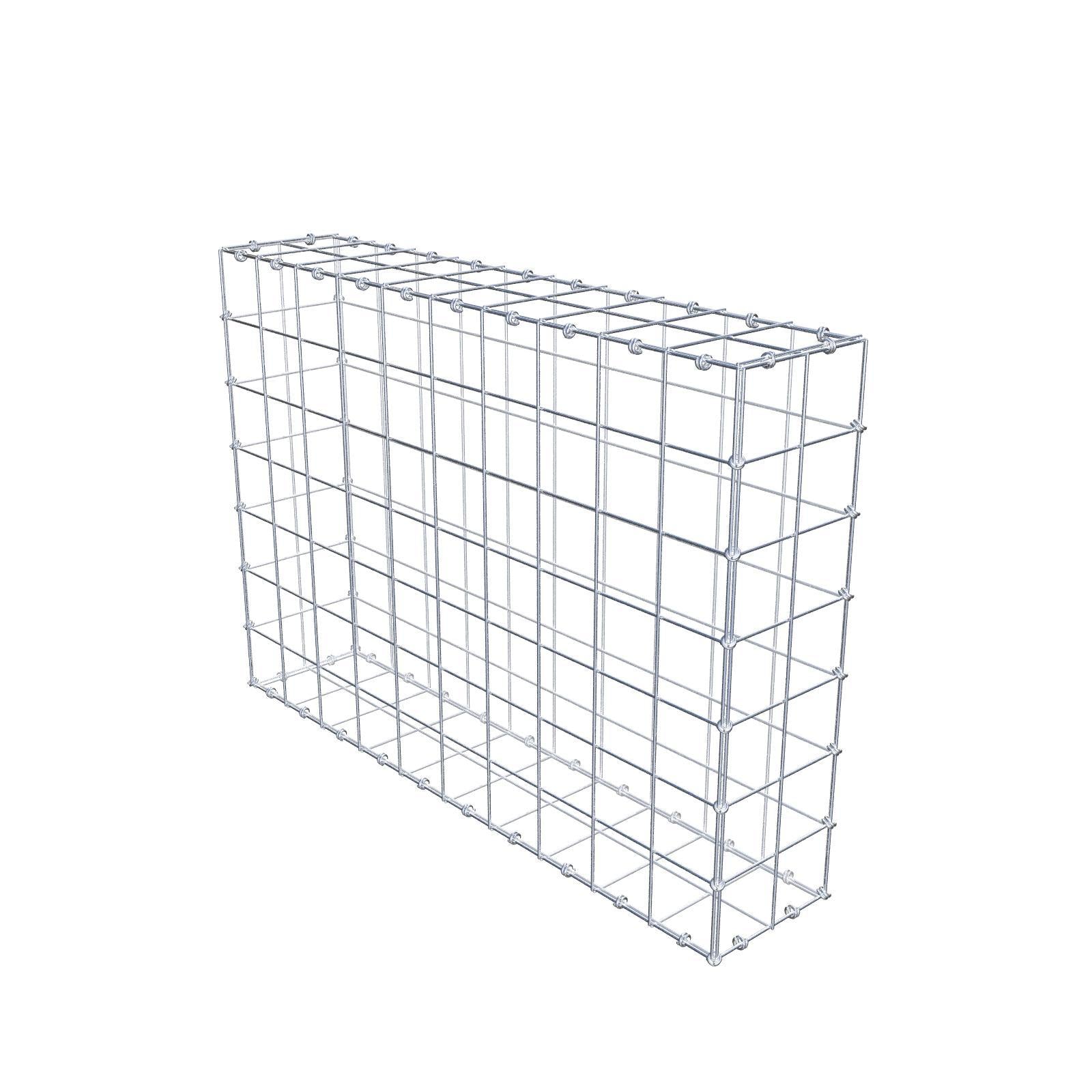 Gabione 100 cm x 70 cm x 20 cm (L x H x T), Maschenweite 10 x 10 cm, Spiralring