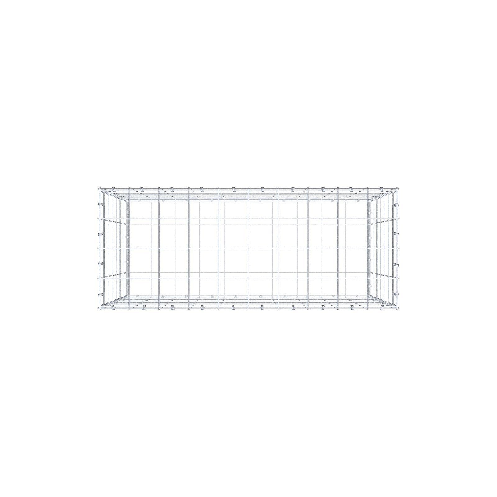 Gabione 100 cm x 70 cm x 40 cm (L x H x T), Maschenweite 10 x 10 cm, Spiralring