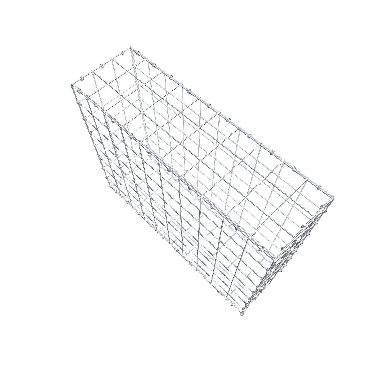 Gabion 100 cm x 80 cm x 30 cm (L x H x D), mesh size 10 x 10 cm, spiral ring