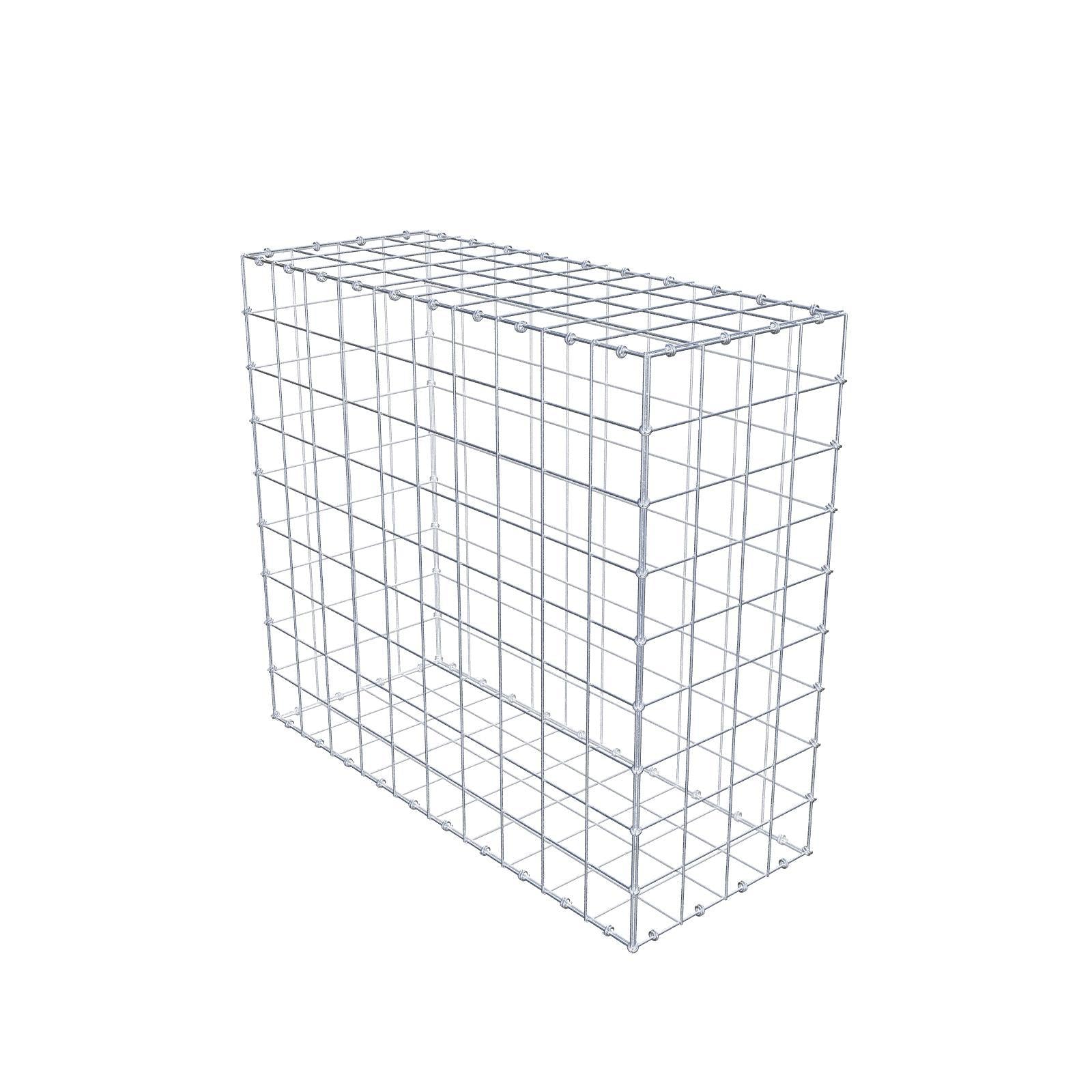 Gabbione 100 cm x 90 cm x 40 cm (L x H x P), maglia 10 x 10 cm, anello a spirale