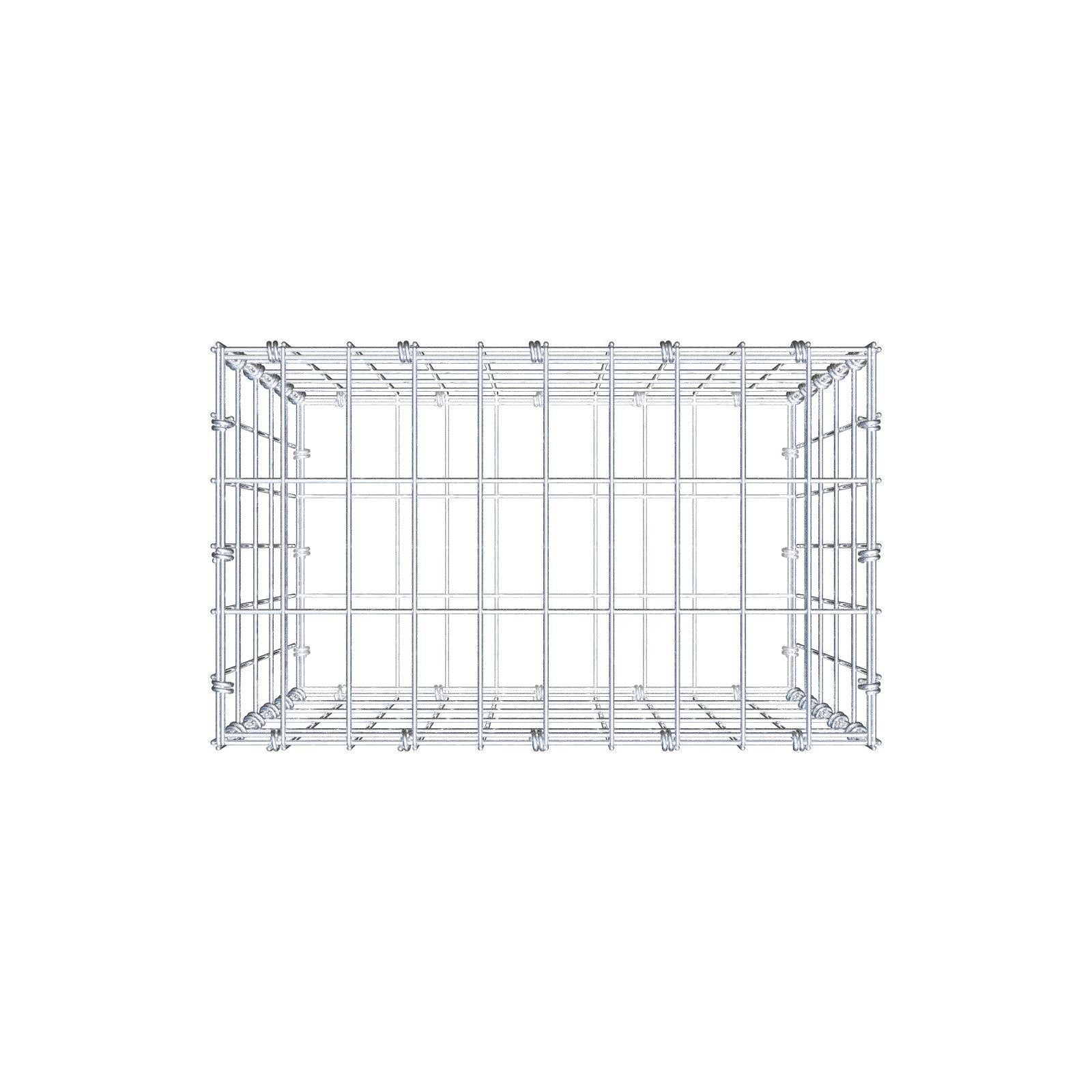 Gabion 50 cm x 50 cm x 30 cm (L x H x D), mesh size 5 x 10 cm, spiral ring