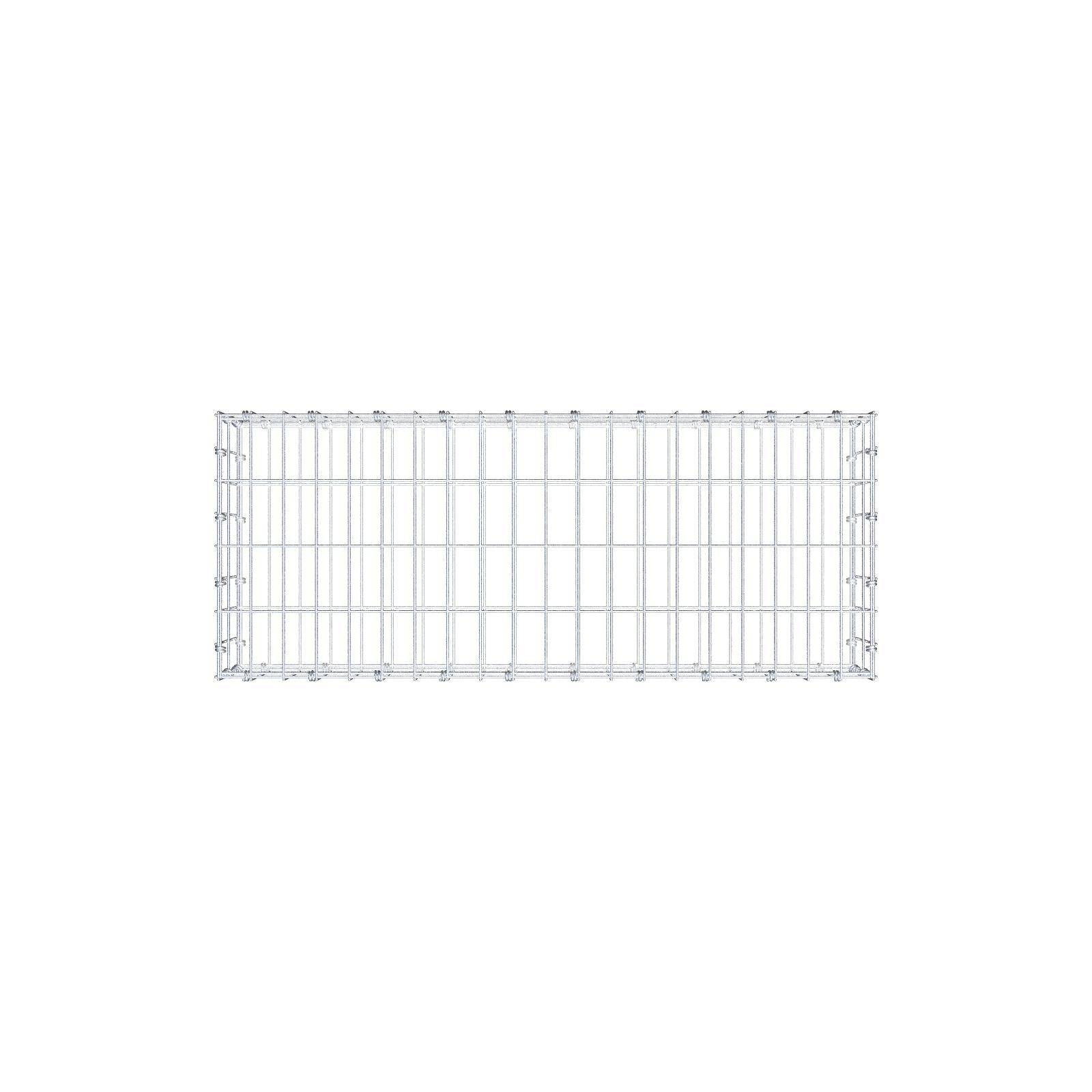 Gabion 100 cm x 20 cm x 40 cm (L x H x D), mesh size 5 x 10 cm, spiral ring
