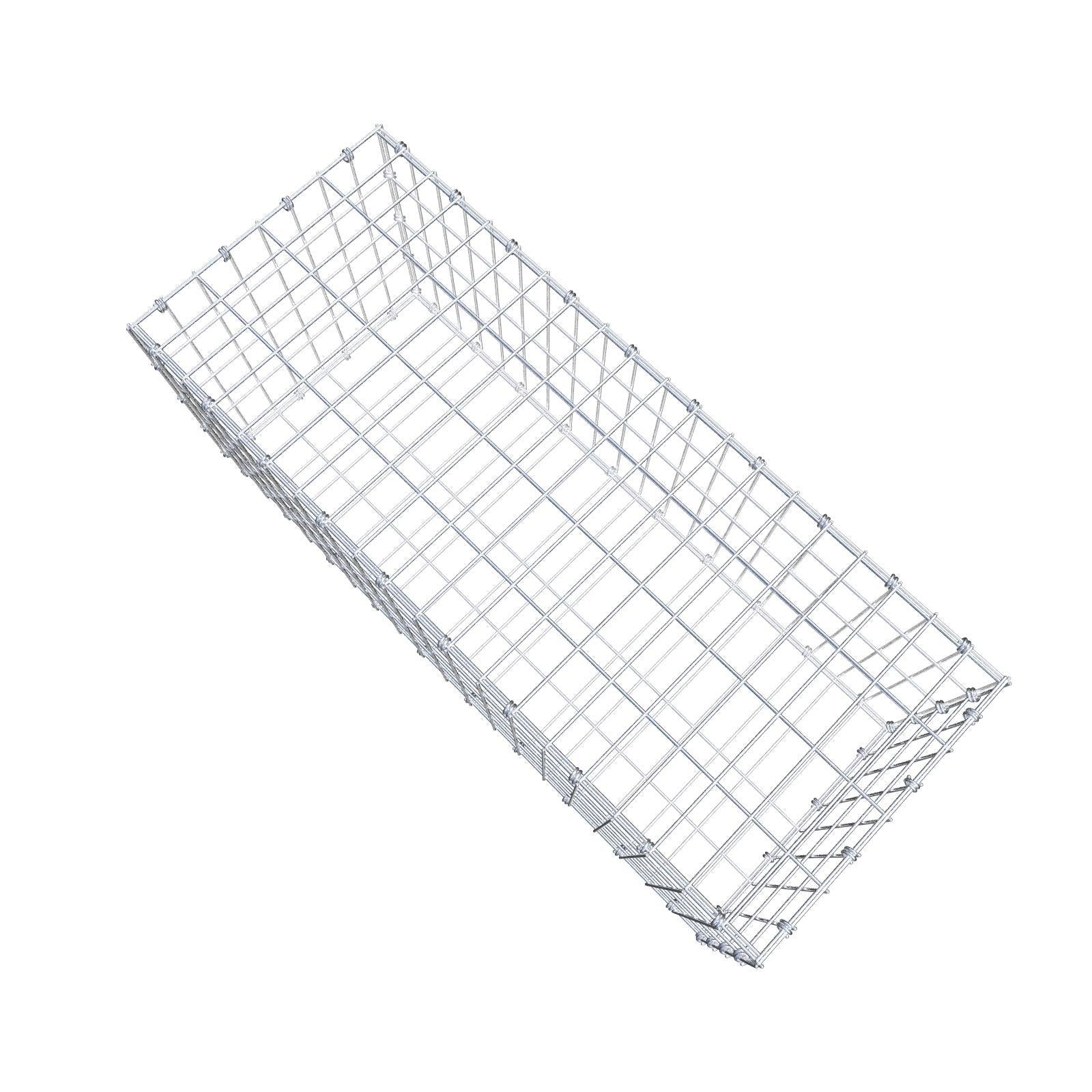 Gabione 100 cm x 40 cm x 40 cm (L x H x T), Maschenweite 5 x 10 cm, Spiralring