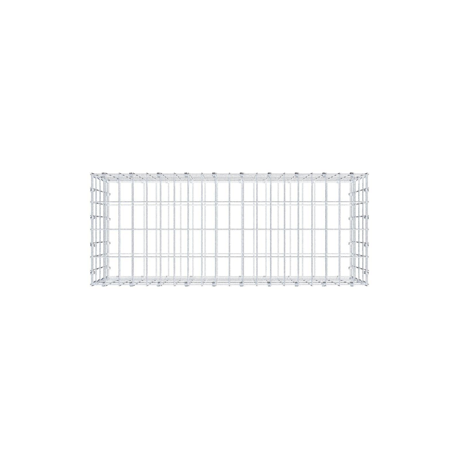 Gabione 100 cm x 40 cm x 40 cm (L x H x T), Maschenweite 5 x 10 cm, Spiralring