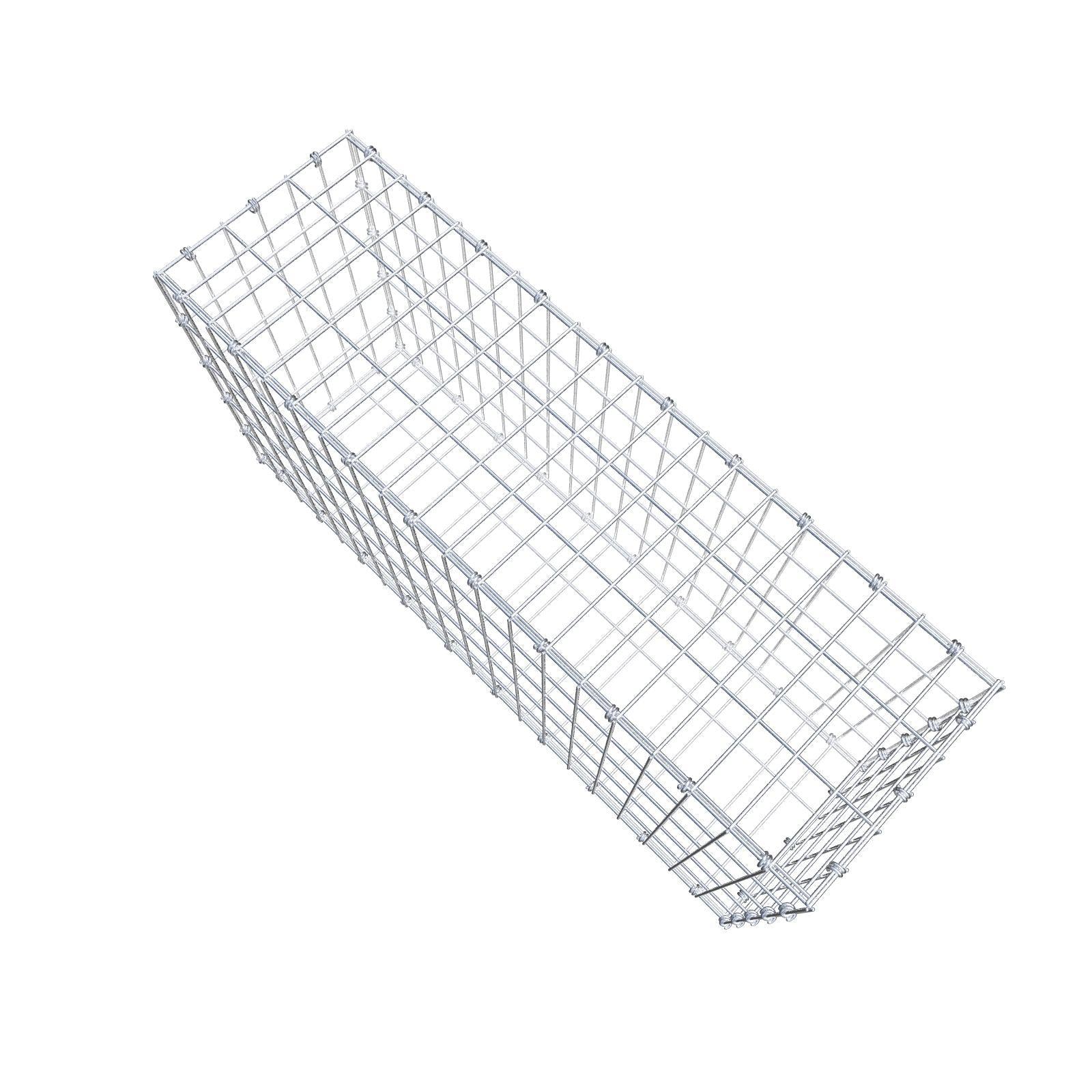 Gabbione 100 cm x 50 cm x 30 cm (L x H x P), maglia 5 x 10 cm, anello a spirale